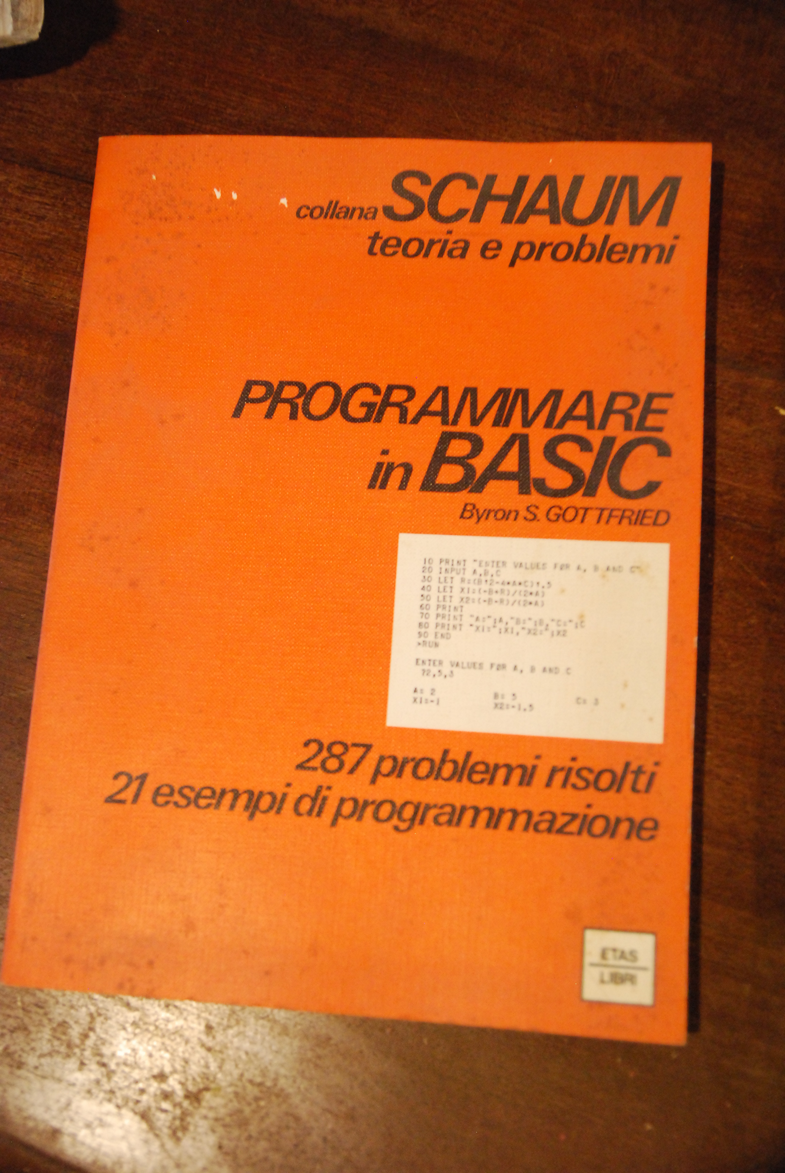 collana schaum programmare in basic 287 problemi nuovo