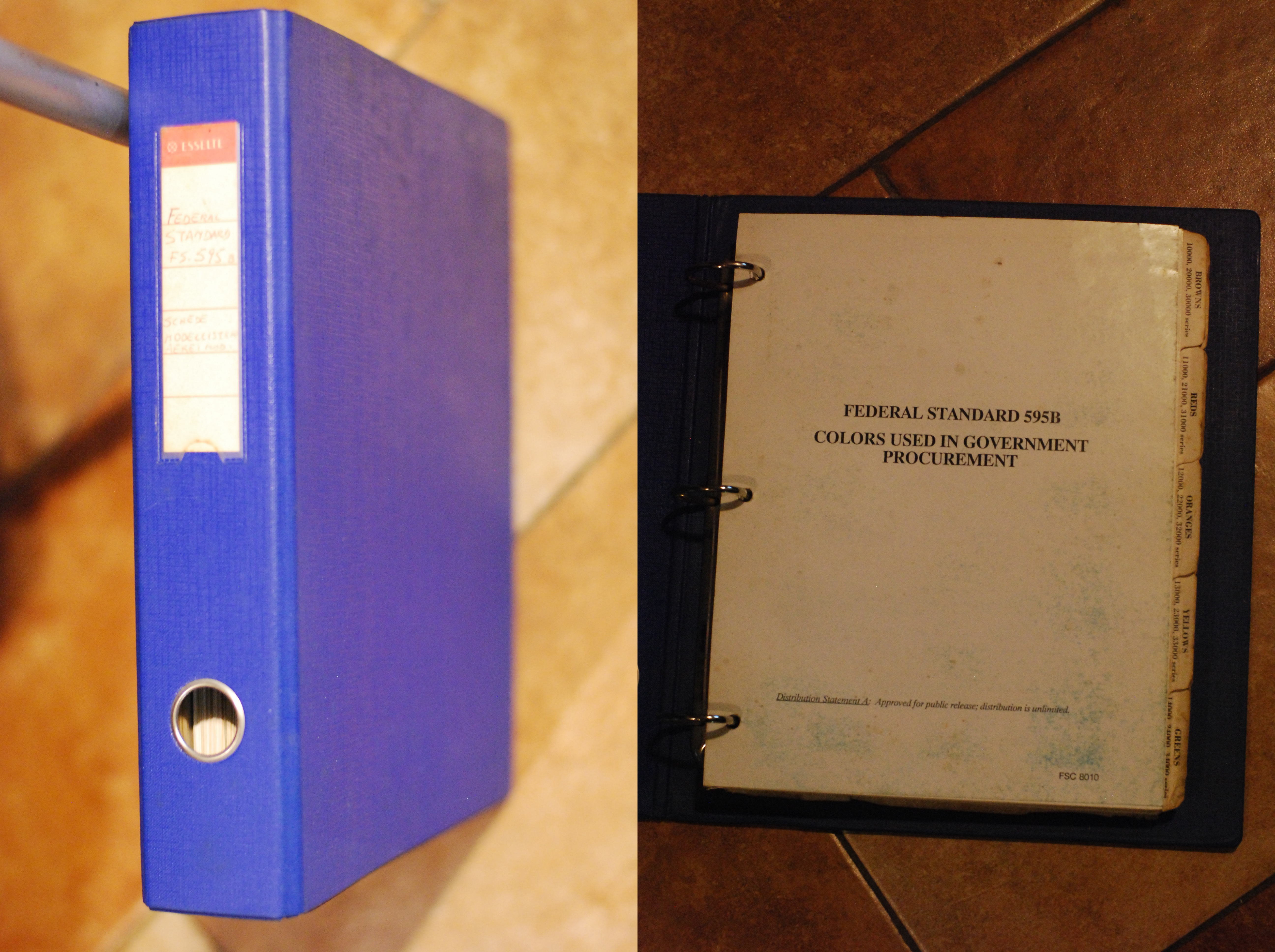 colors used in government procurement