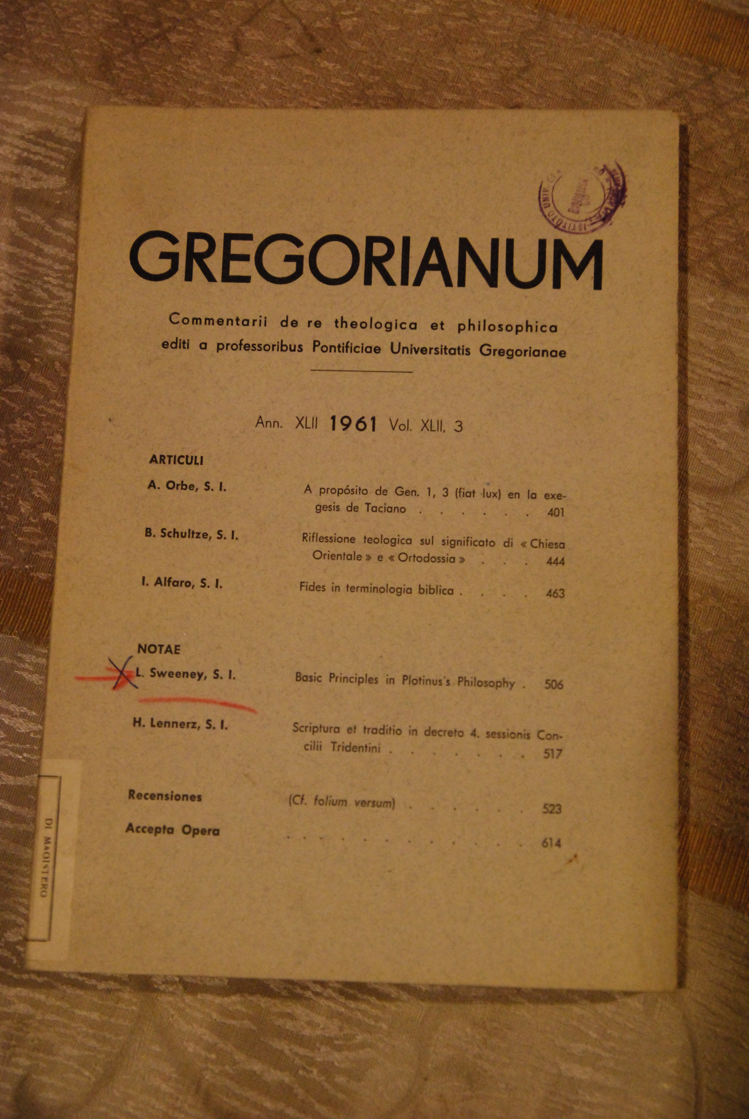 commentarii de re theologica et philosophica xlii vol. xlii, 3