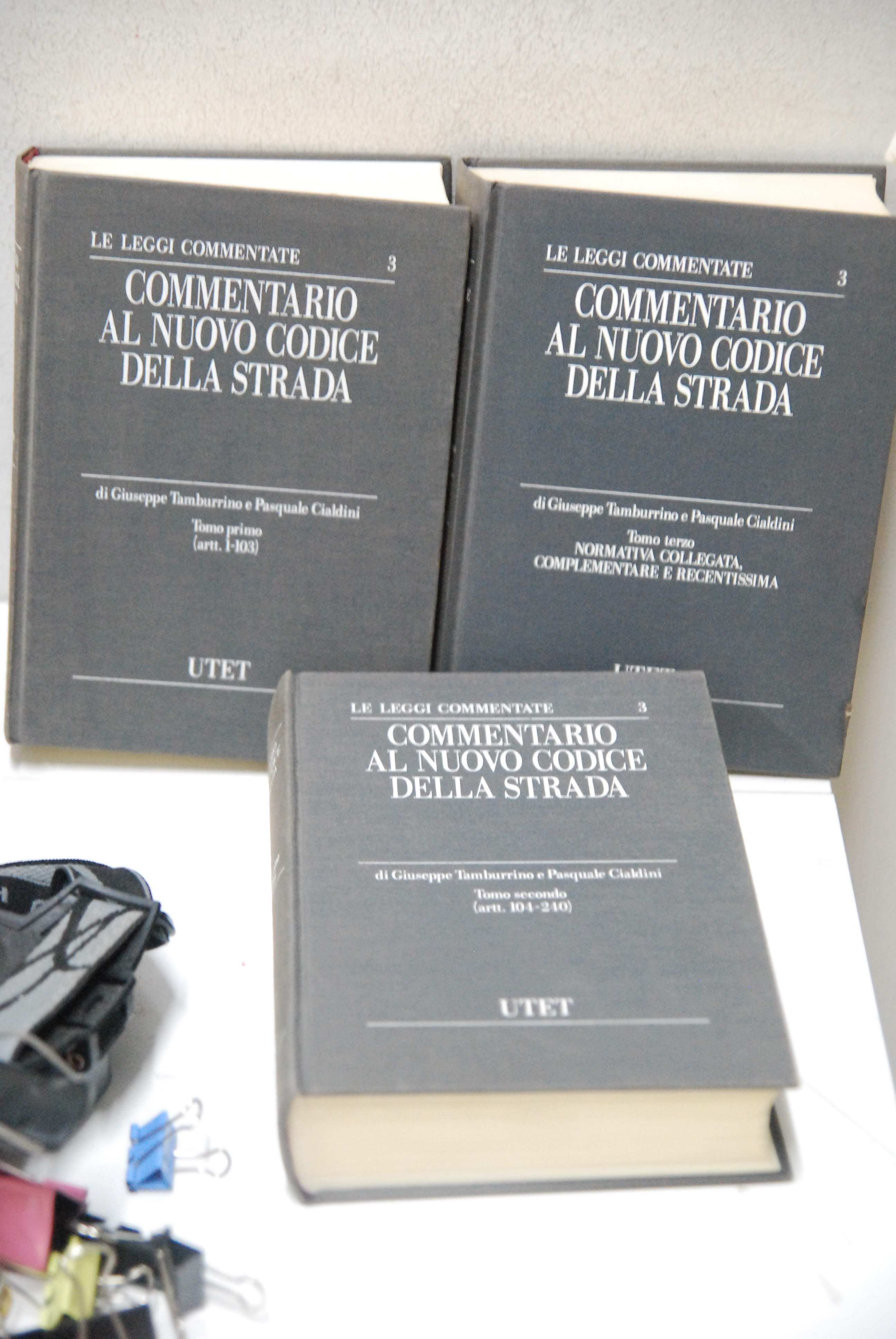 commentario al nuovo codice della strada tomo primo 1-103, secondo …