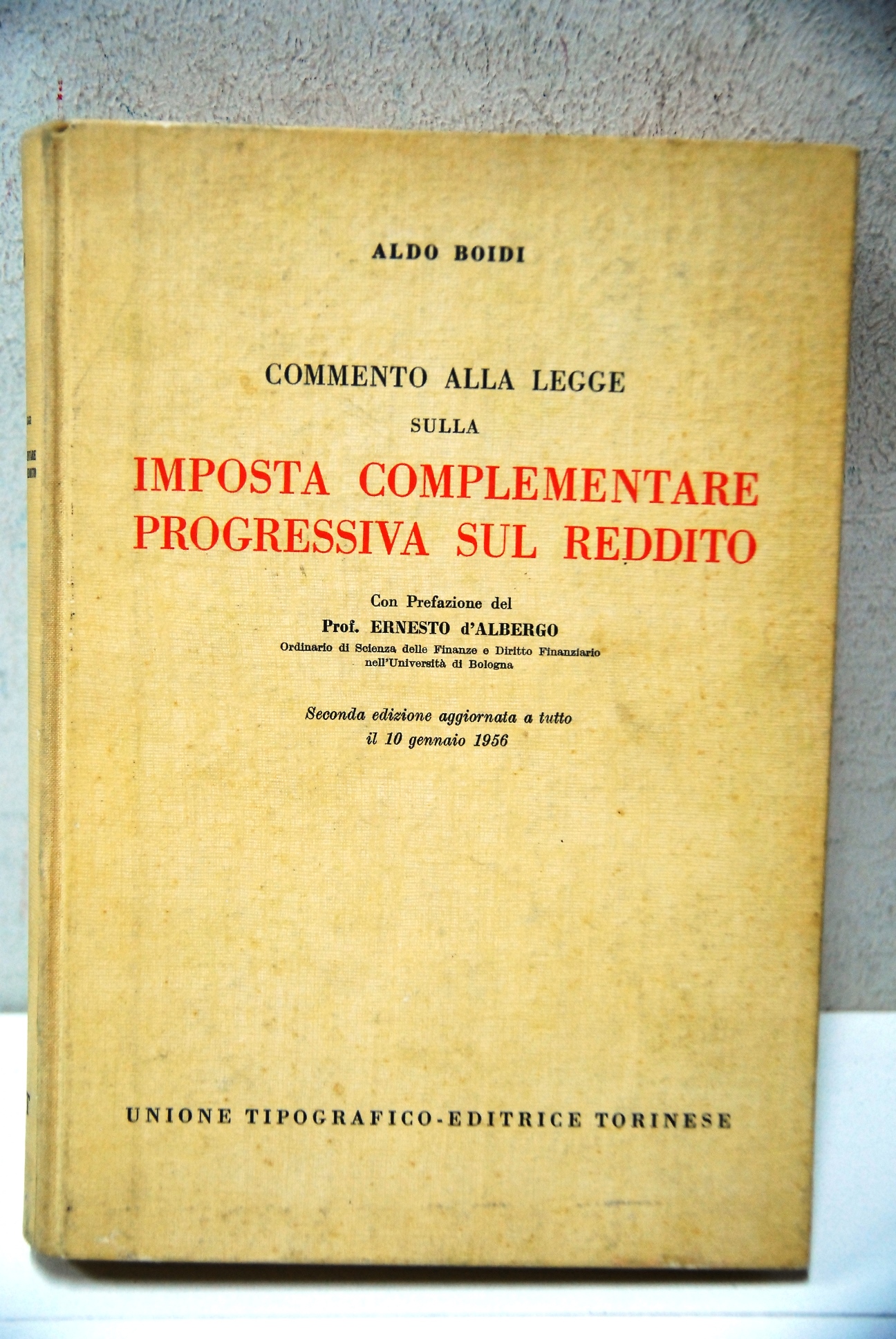Commento alla legge sulla imposta complementare progressiva sul reddito