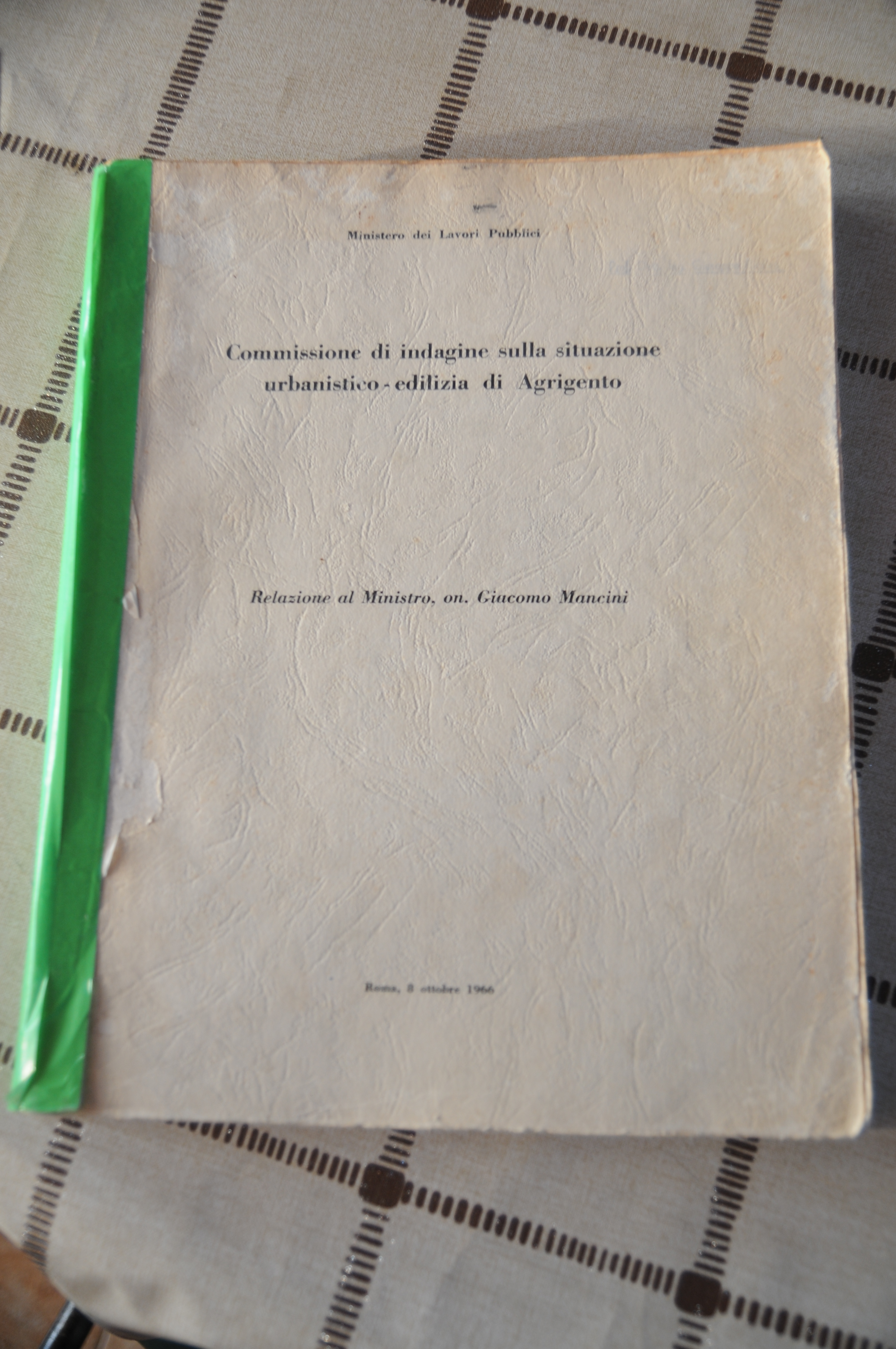 commissione di indagine sulla situazione urbanistico edilizia urbanistico