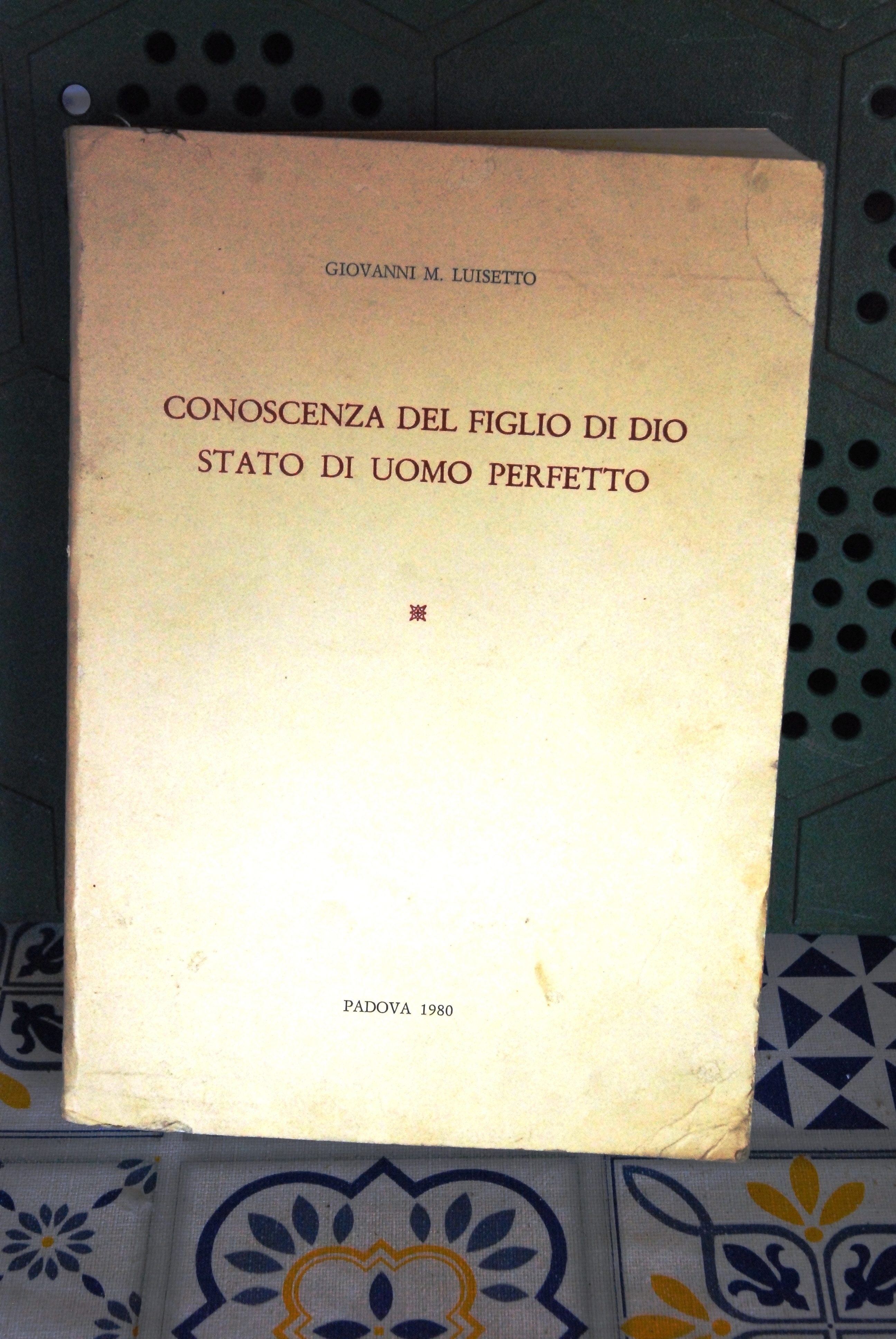 conoscenza del figlio di dio stato di uomo perfetto NUOVO
