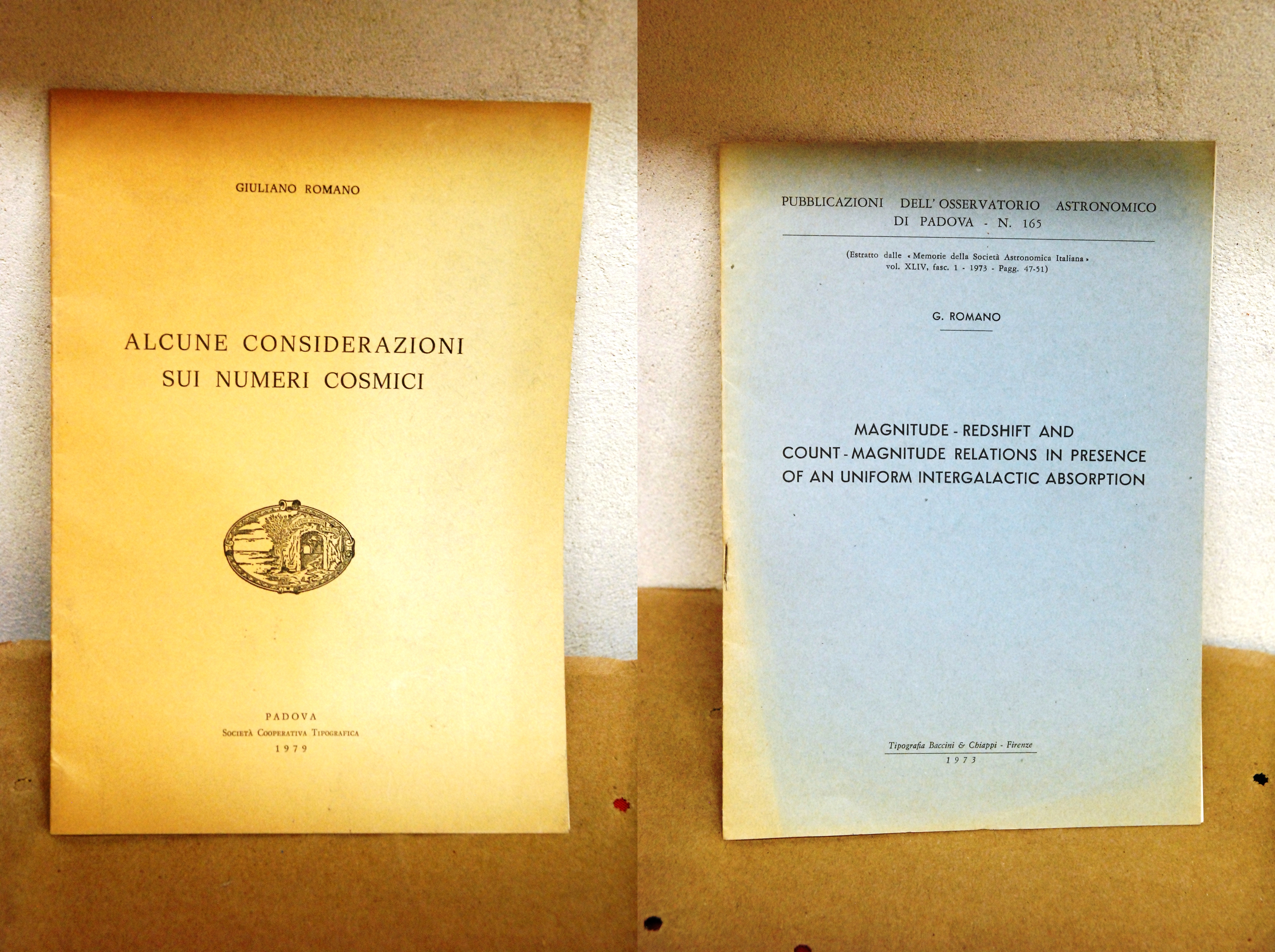 considerazioni sui numeri cosmici e magnitude redshift and count relations …