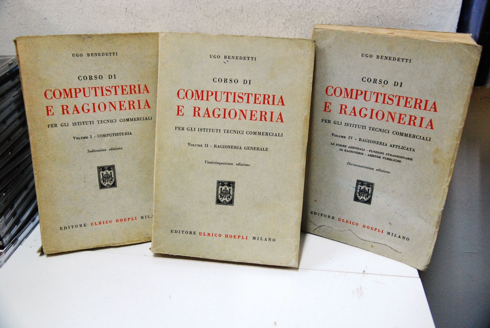 Corso di computisteria e ragioneria voll. 1,2,4