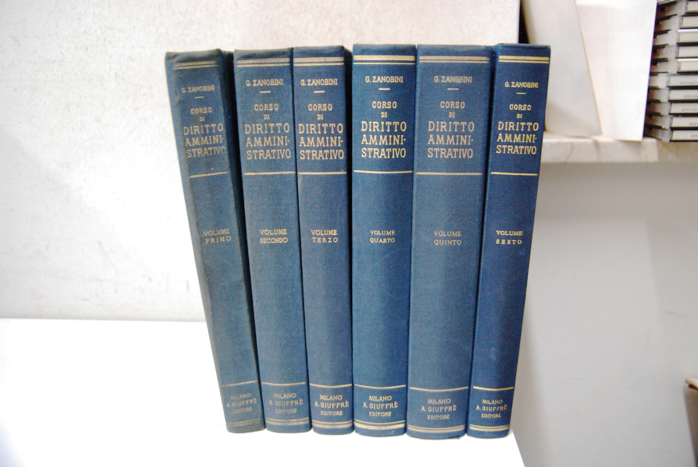 corso di diritto amministrativo 6 voll. opera cpl. come nuovi