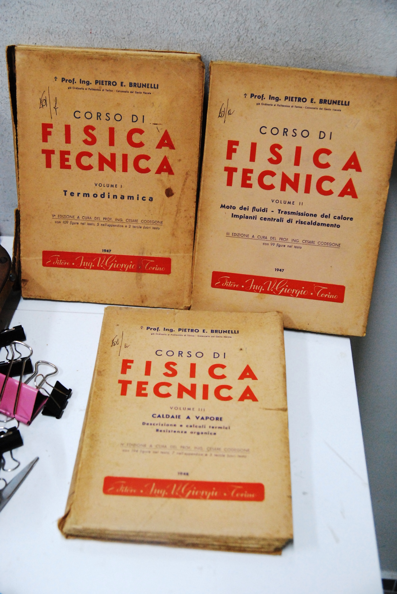 corso di fisica tecnica volume I, II, III termodinamica moto …