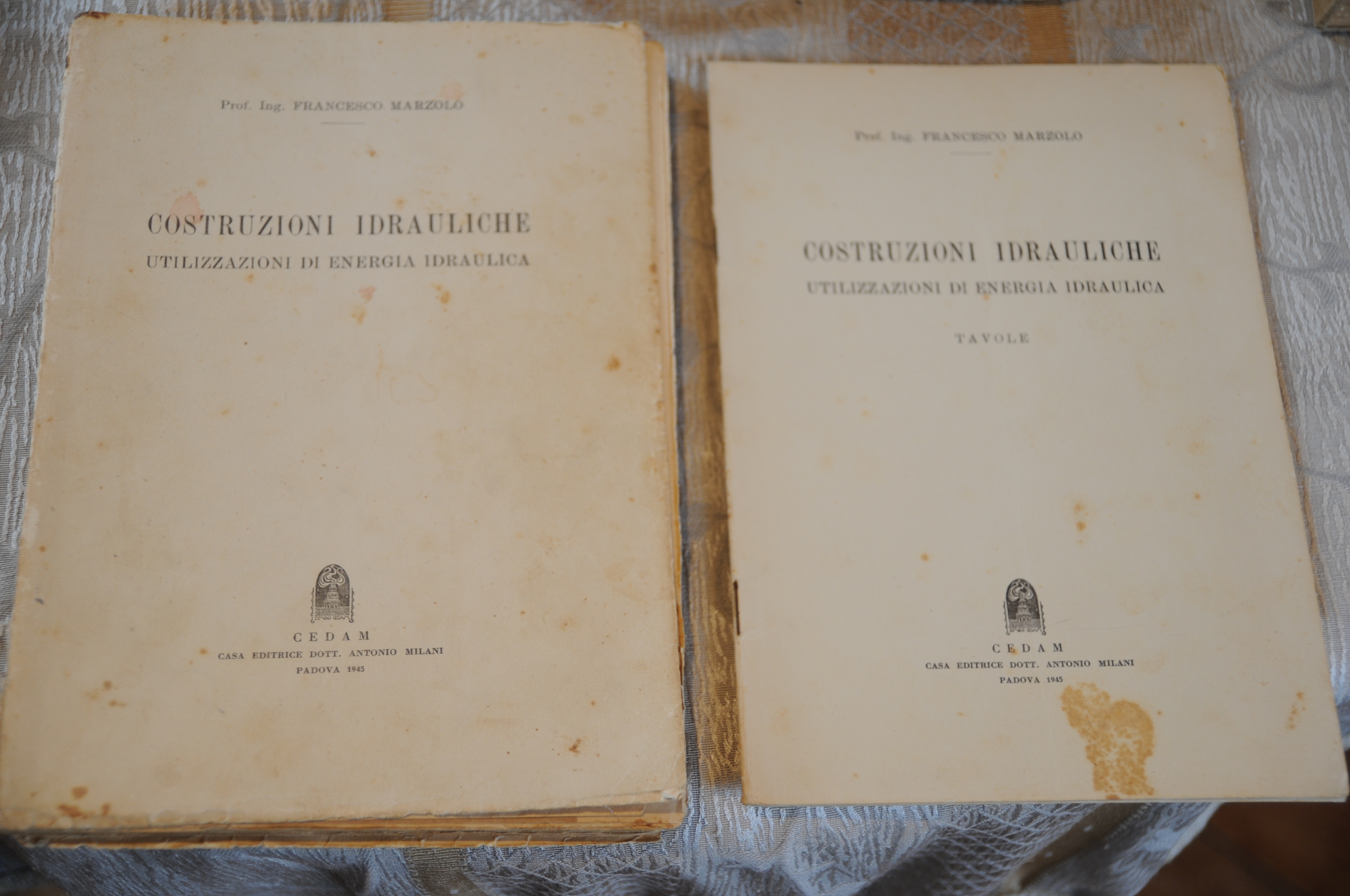 costruzioni idrauliche 2 voll. con tavole