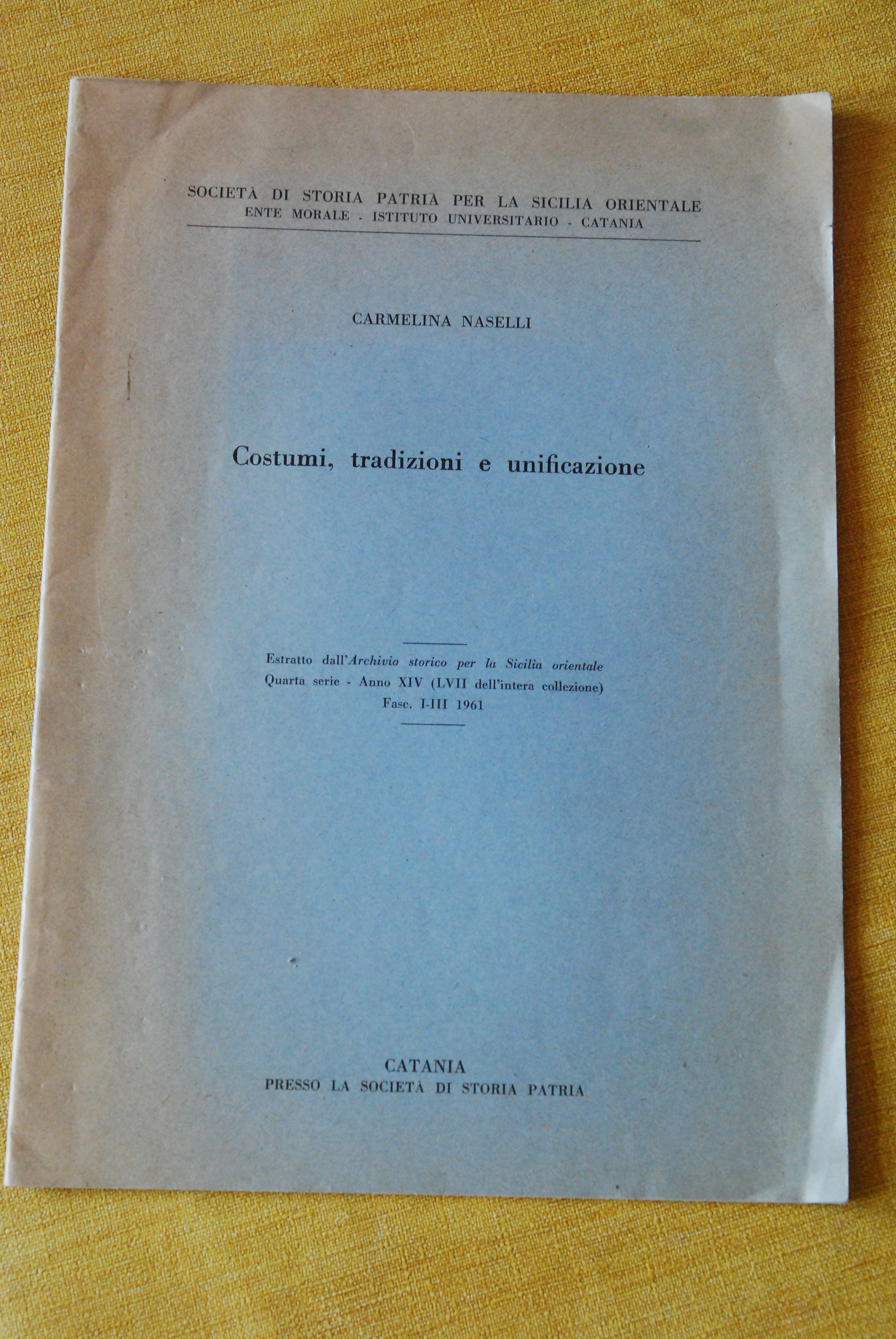 costumi tradizioni e unificazione