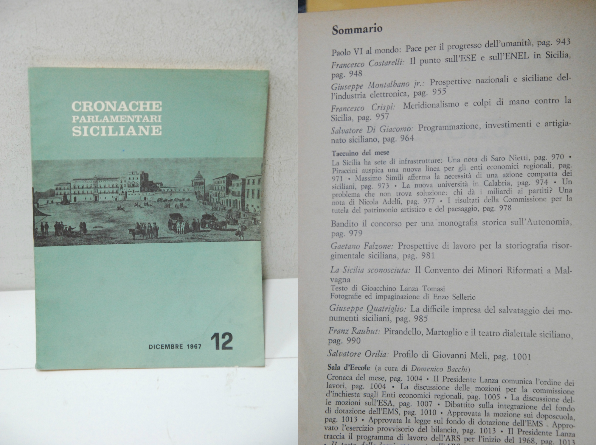 cronache parlamentari siciliane - dicembre 1967