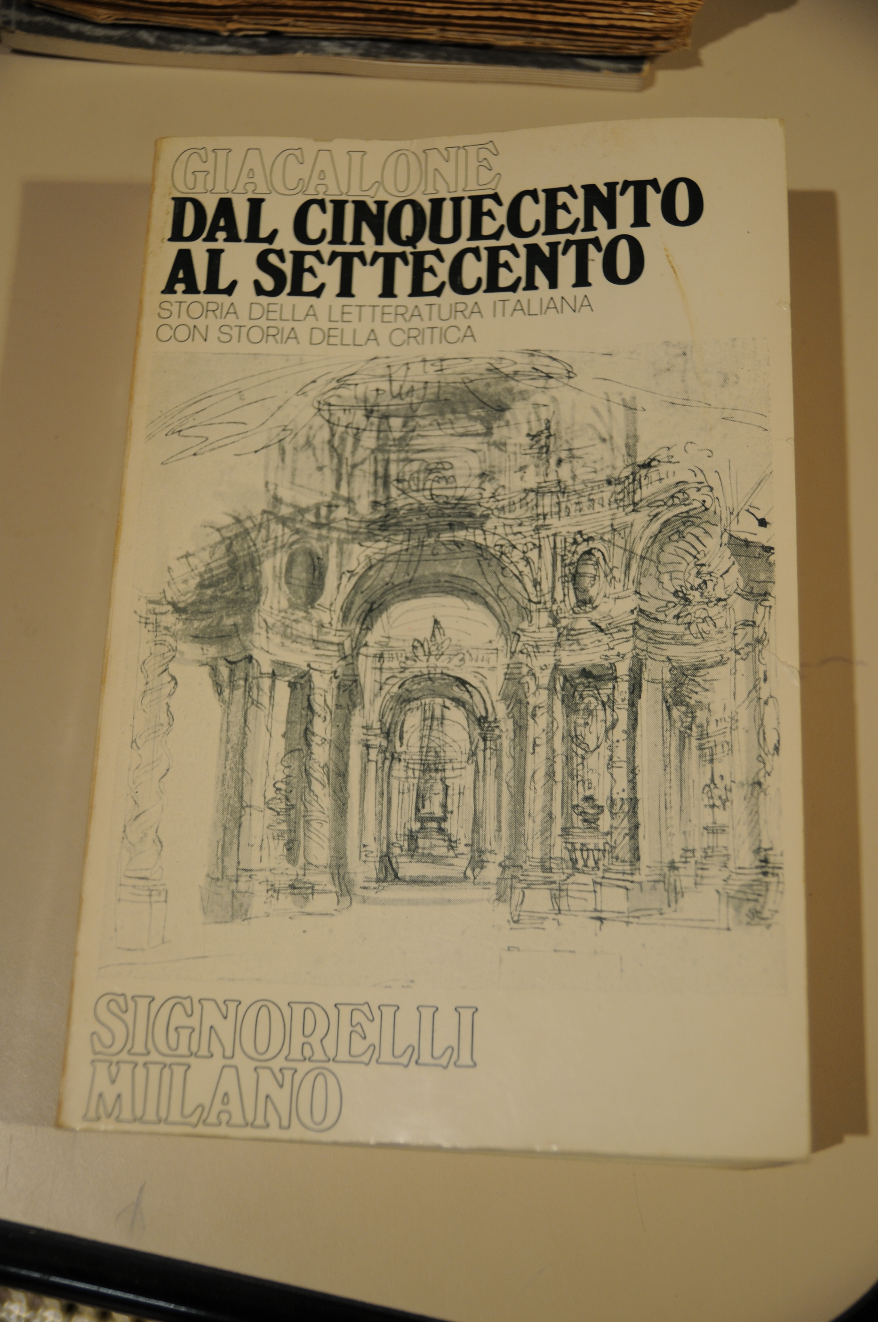dal cinquecento al settecento