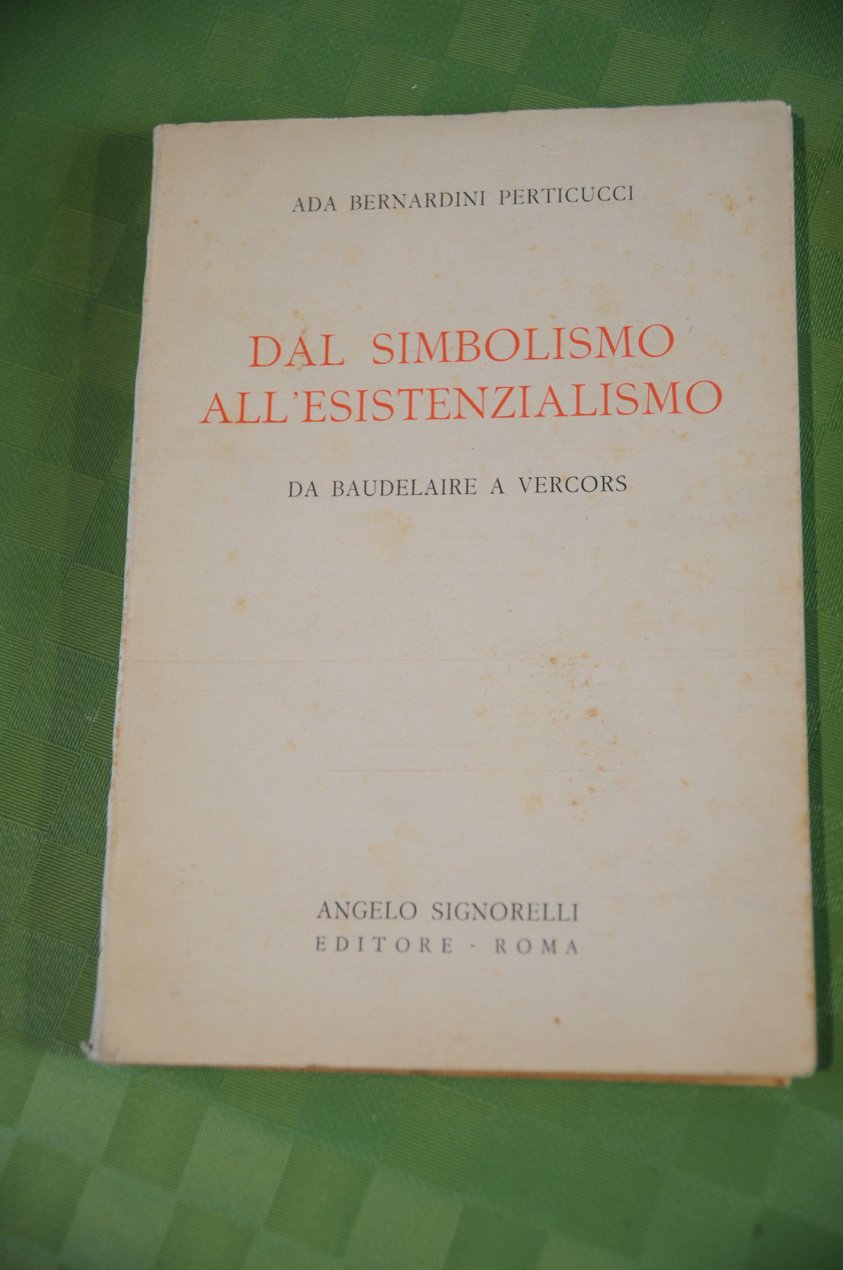 dal simbolismo all'esistenzialismo NUOVO