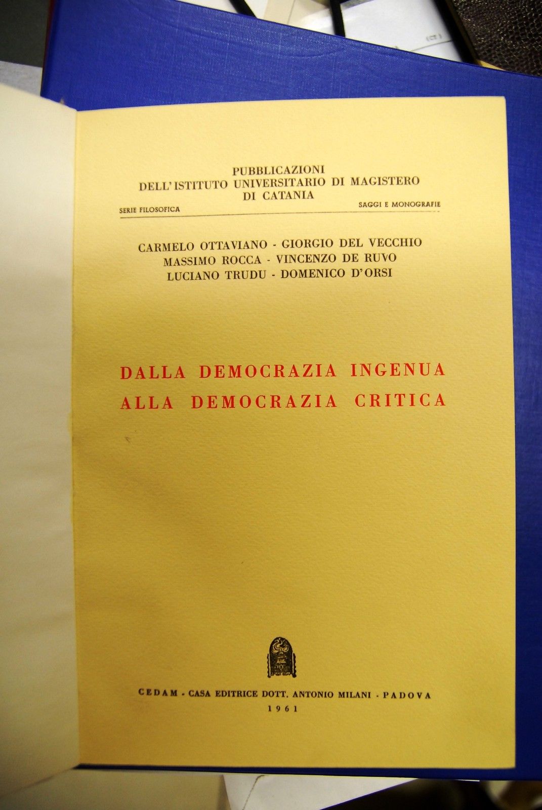 Dalla demcrazia ingenua alla democrazia critica