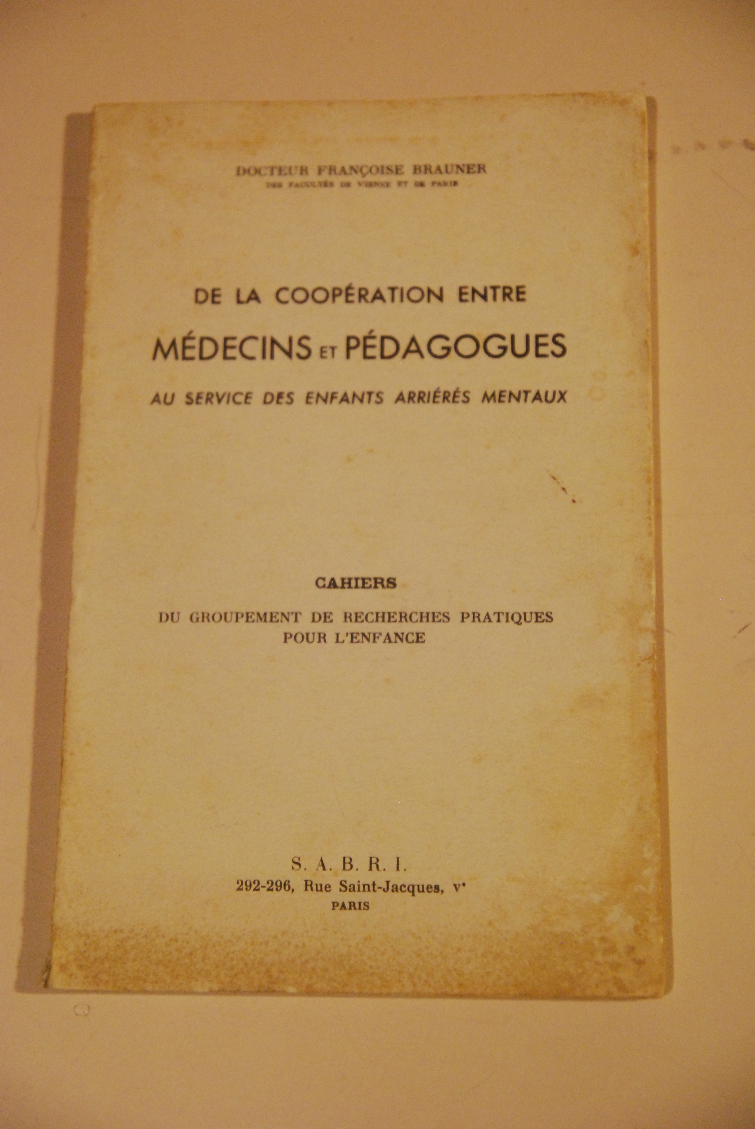 de la cooperation entre medecins et pedagogues au service des …