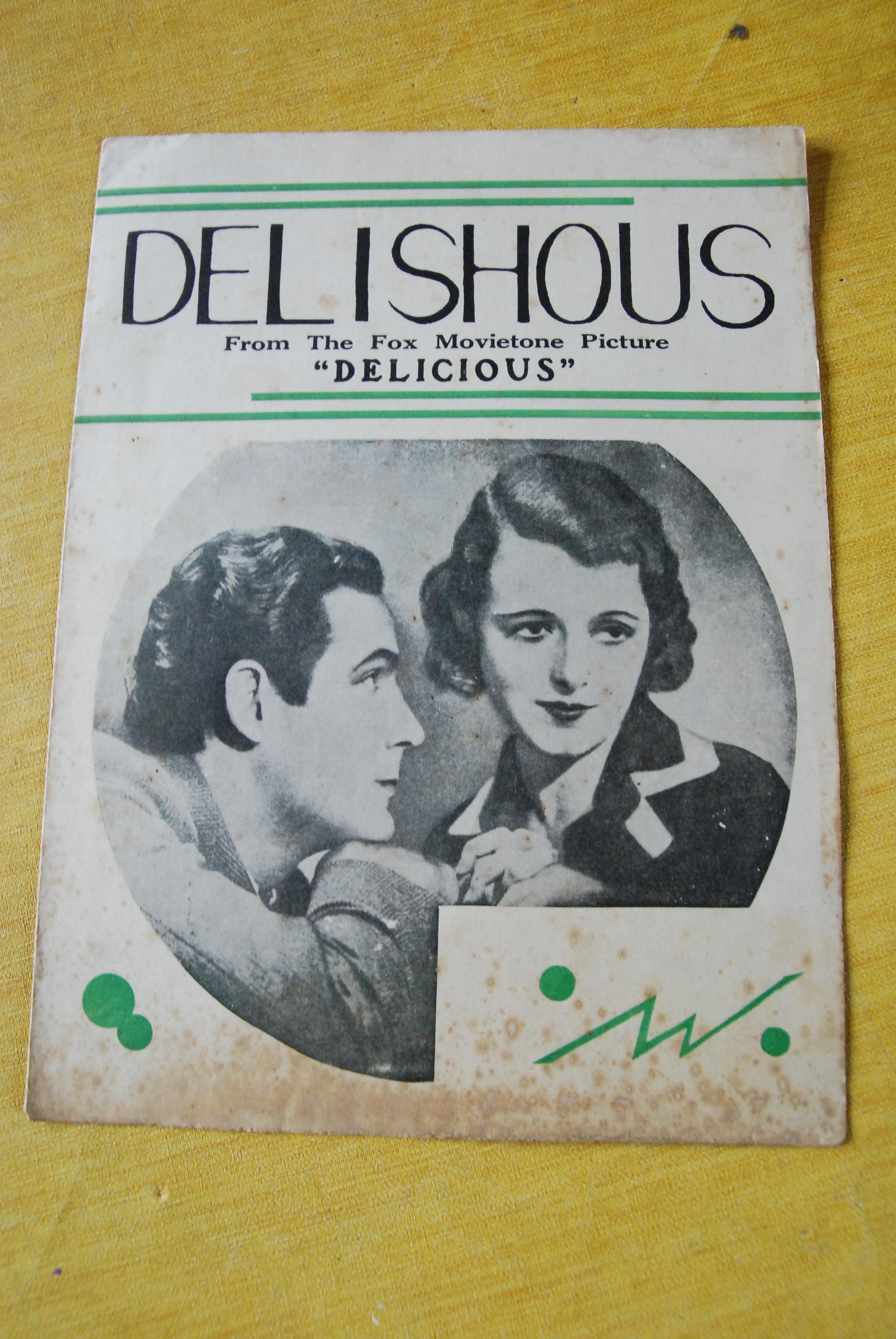 delishous from the fox movietone picture delicious