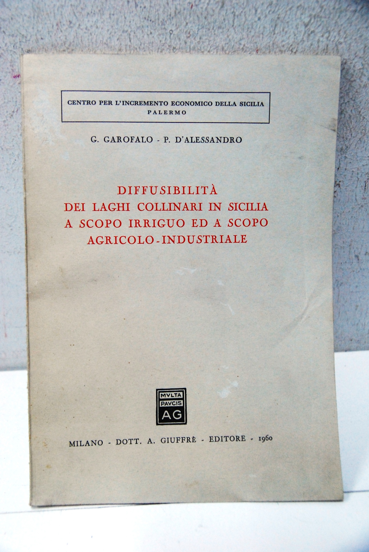 Diffusibilità dei laghi collinari in sicilia a scopo irriguo ed …