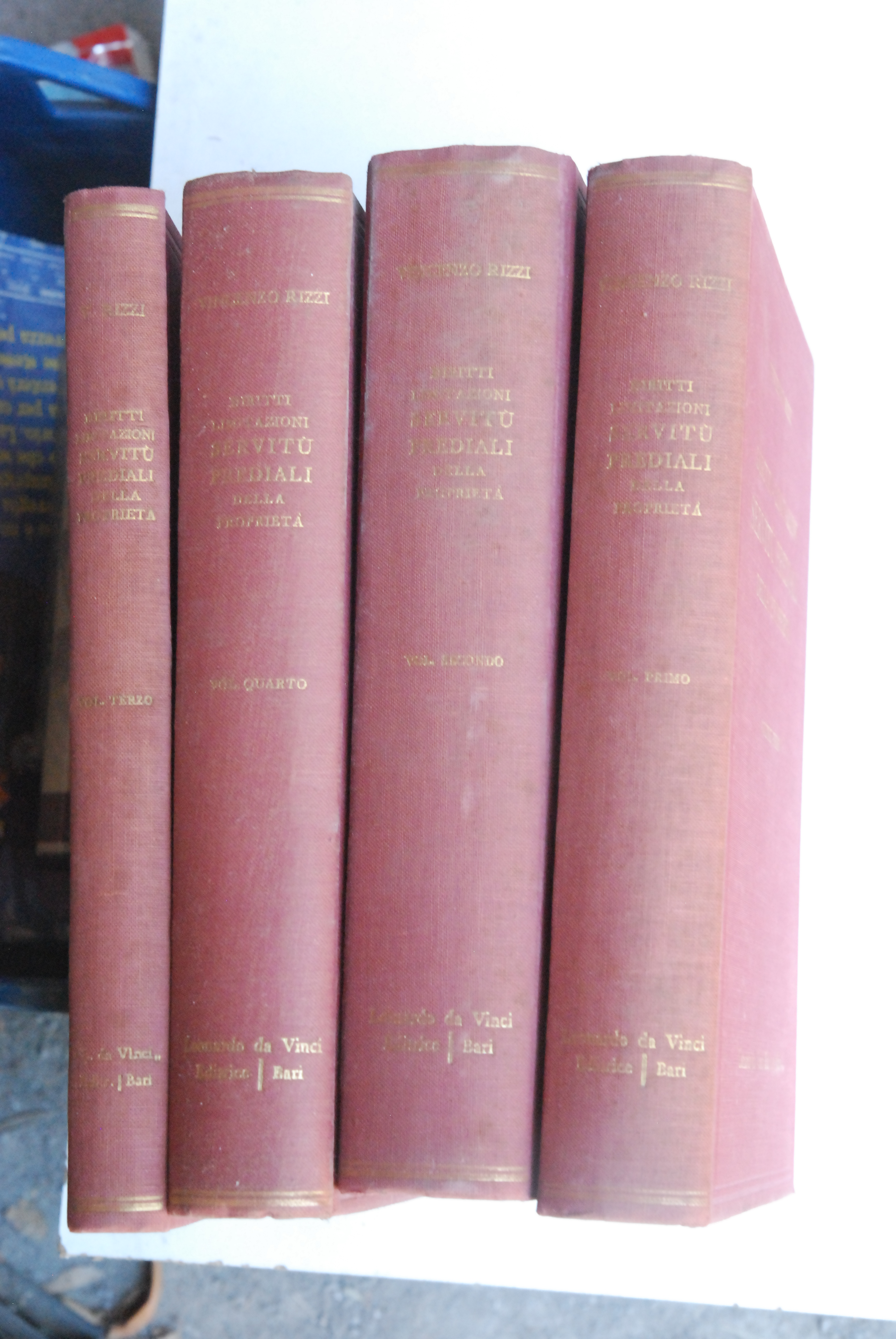 diritti limitazioni servitù prediali della proprietà 4 voll. opera cpl.