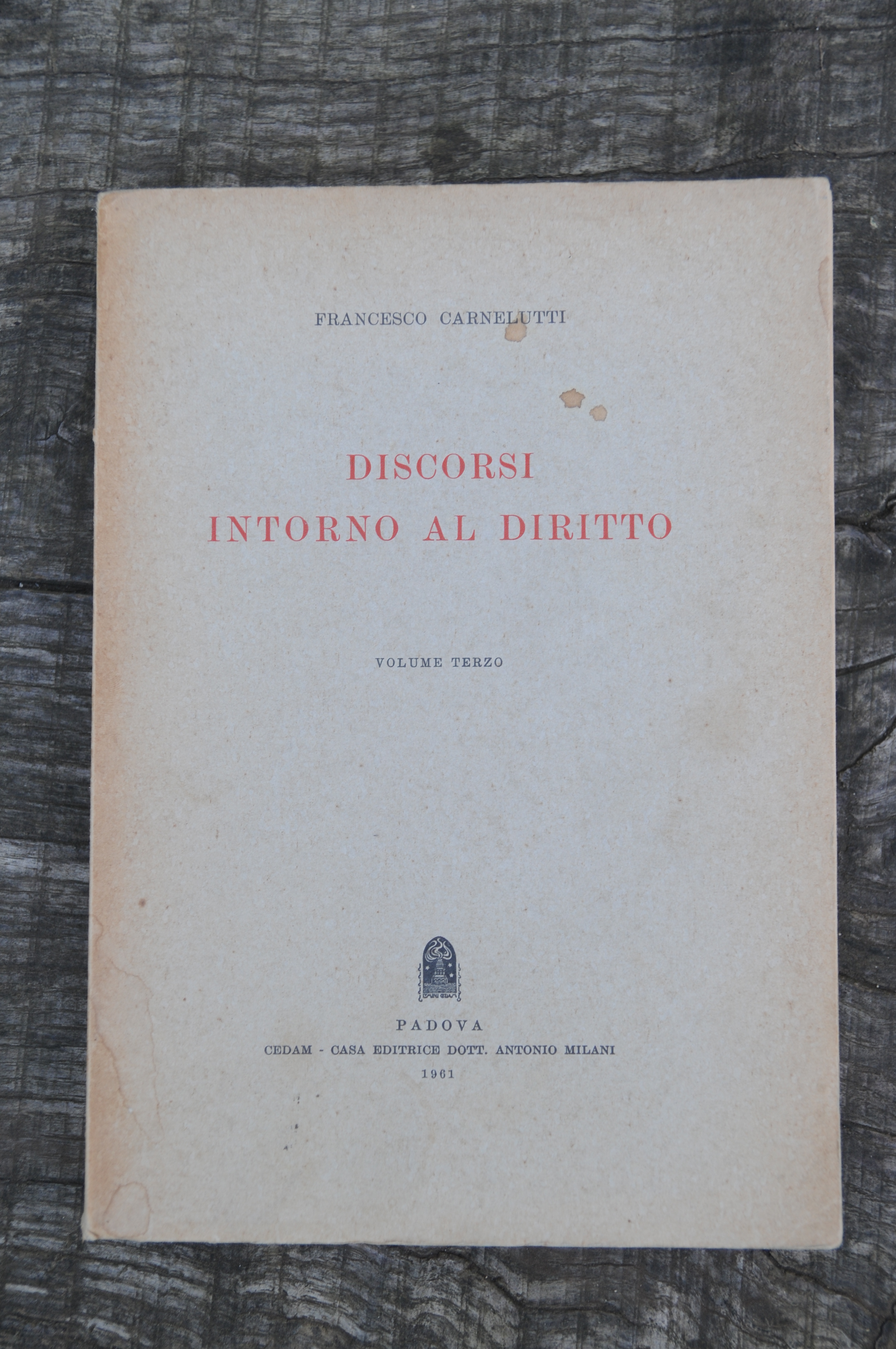 discorsi intorno al diritto libro terzo NUOVISSIMO