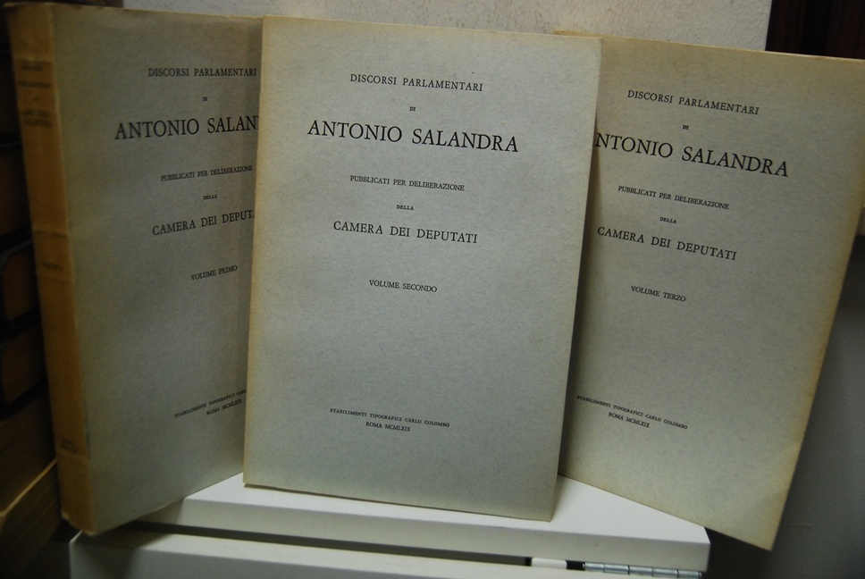 Discorsi Parlamentari di Antonio Salandra pubblicati per deliberazione della Camera …