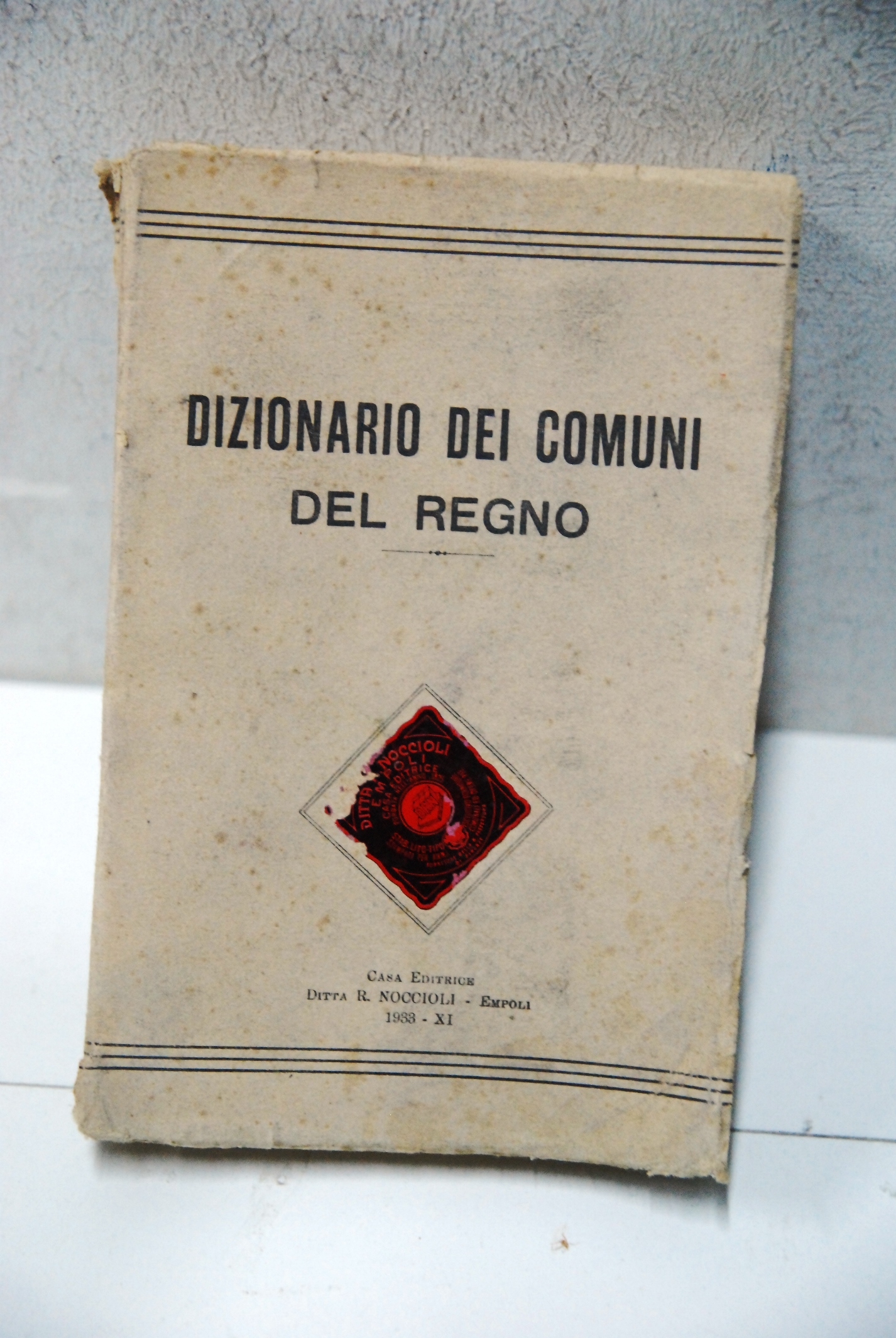 dizionario dei comuni del regno