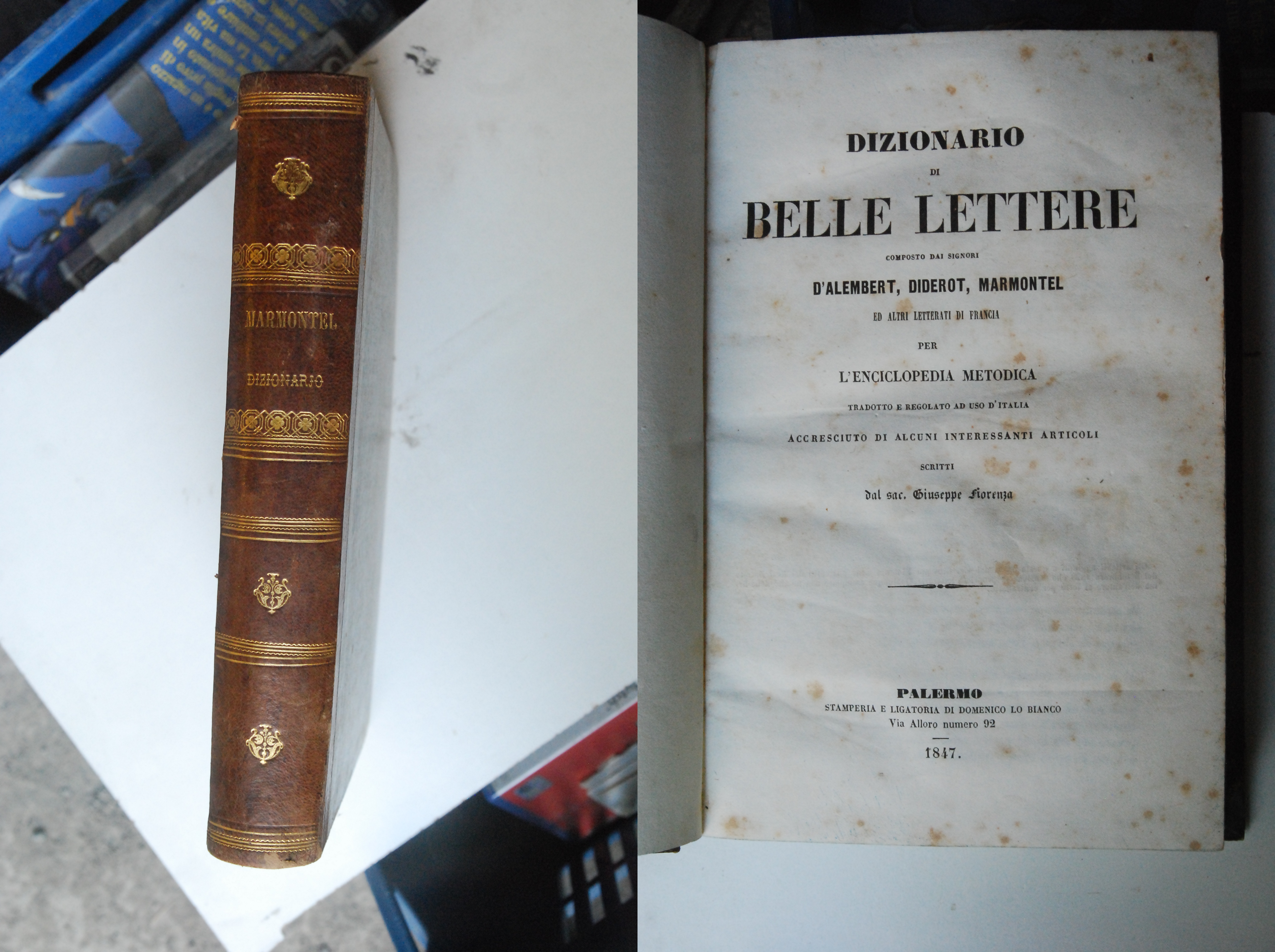 dizionario di belle lettere opera cpl.
