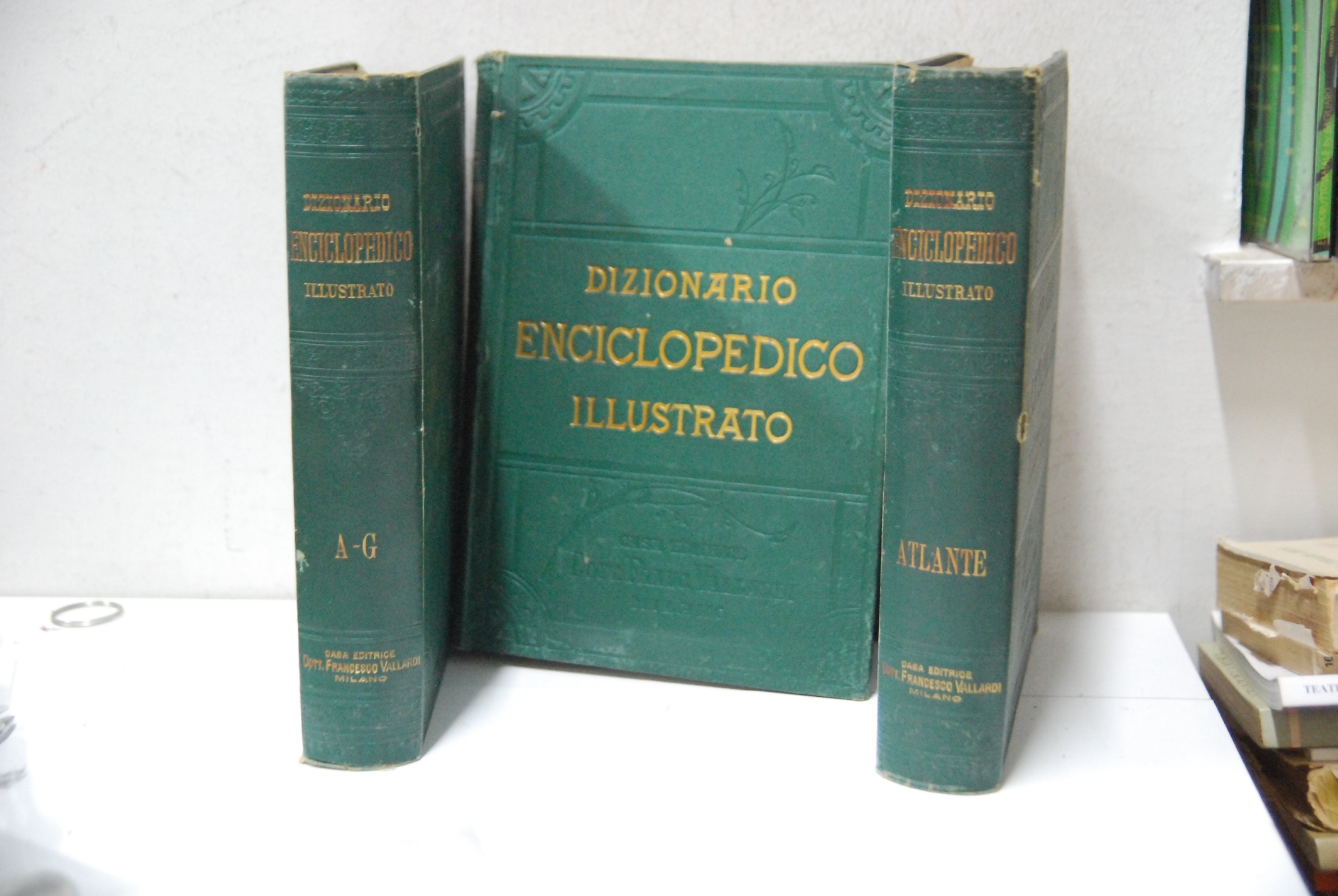 dizionario enciclopedico illustrato 2 voll. ed atlante