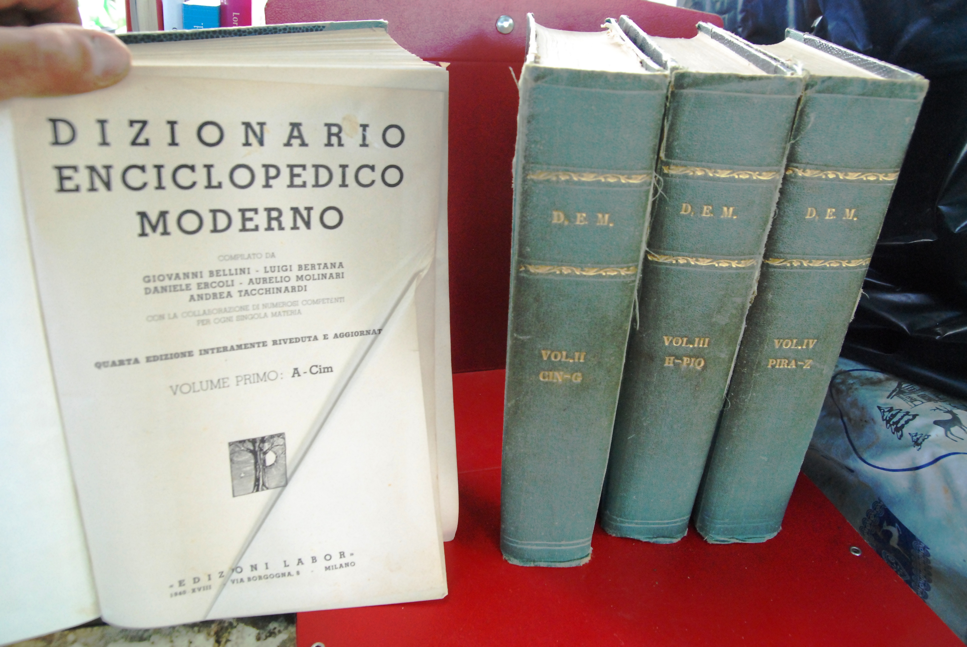 dizionario enciclopedico moderno 4 voll. opera cpl.