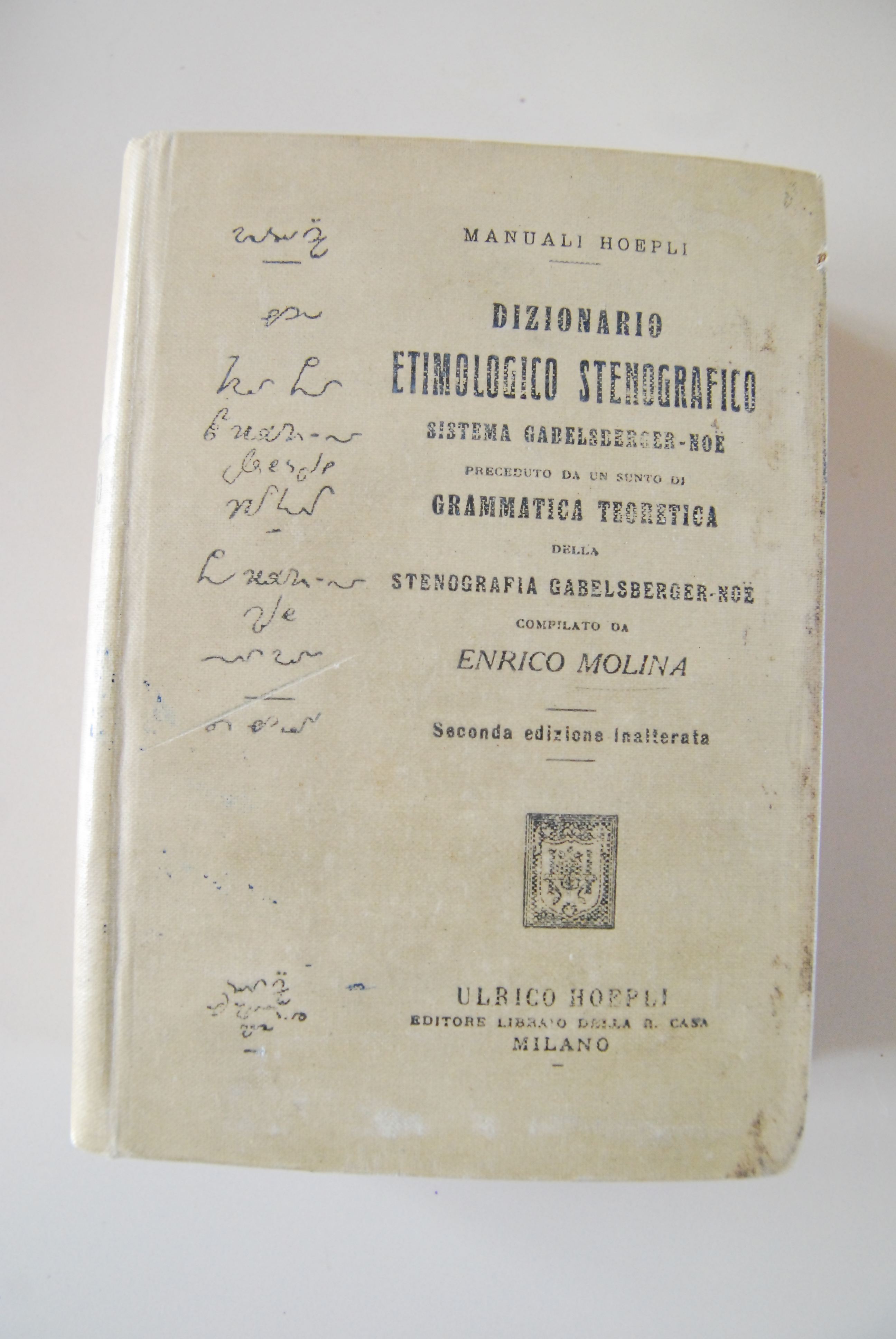 dizionario etimologico stenografico sistema gabelsberger noe ottime cdz.