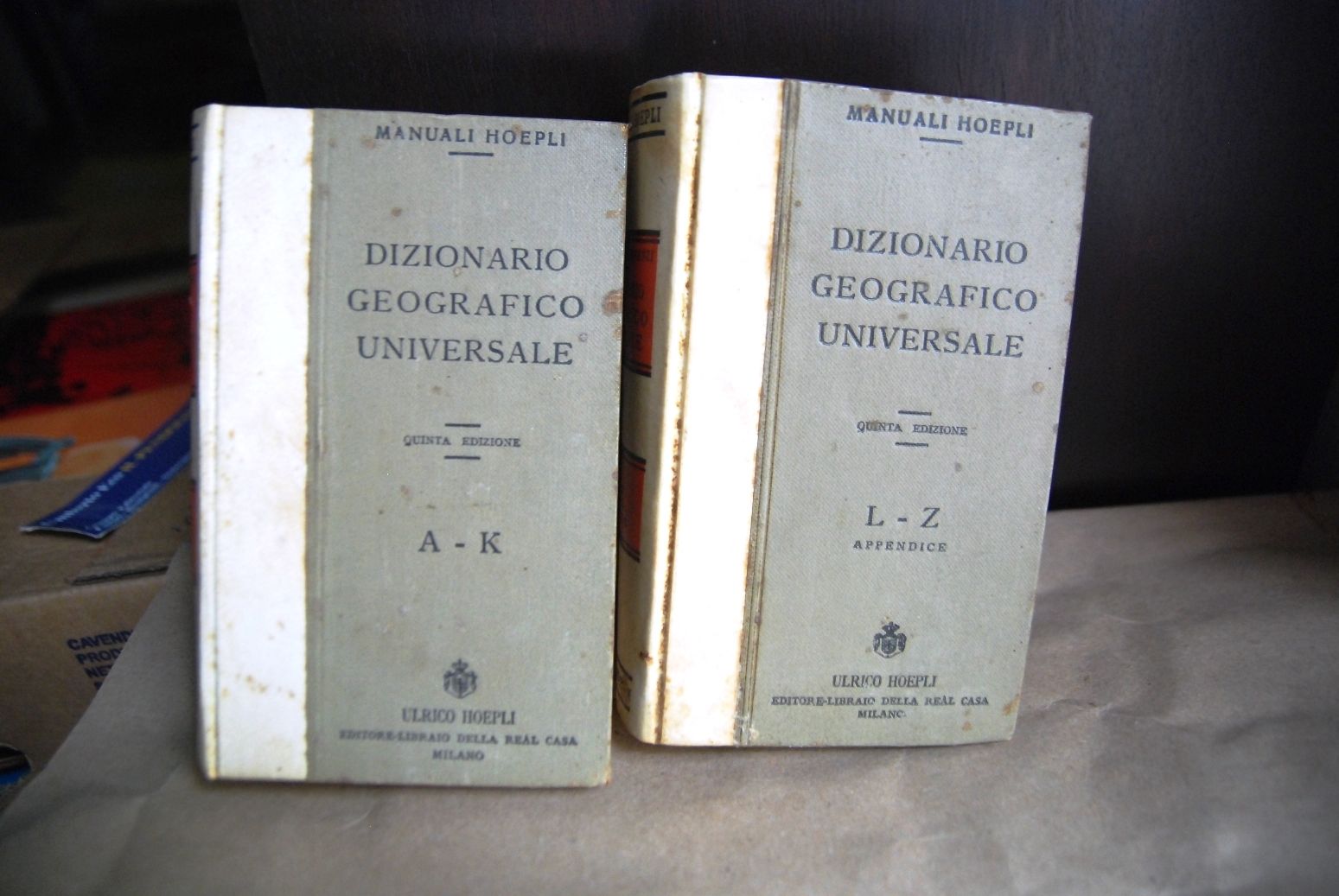 Dizionario Geografico Universale, 2 volumi quinta 5 edizione 1929 ottime …