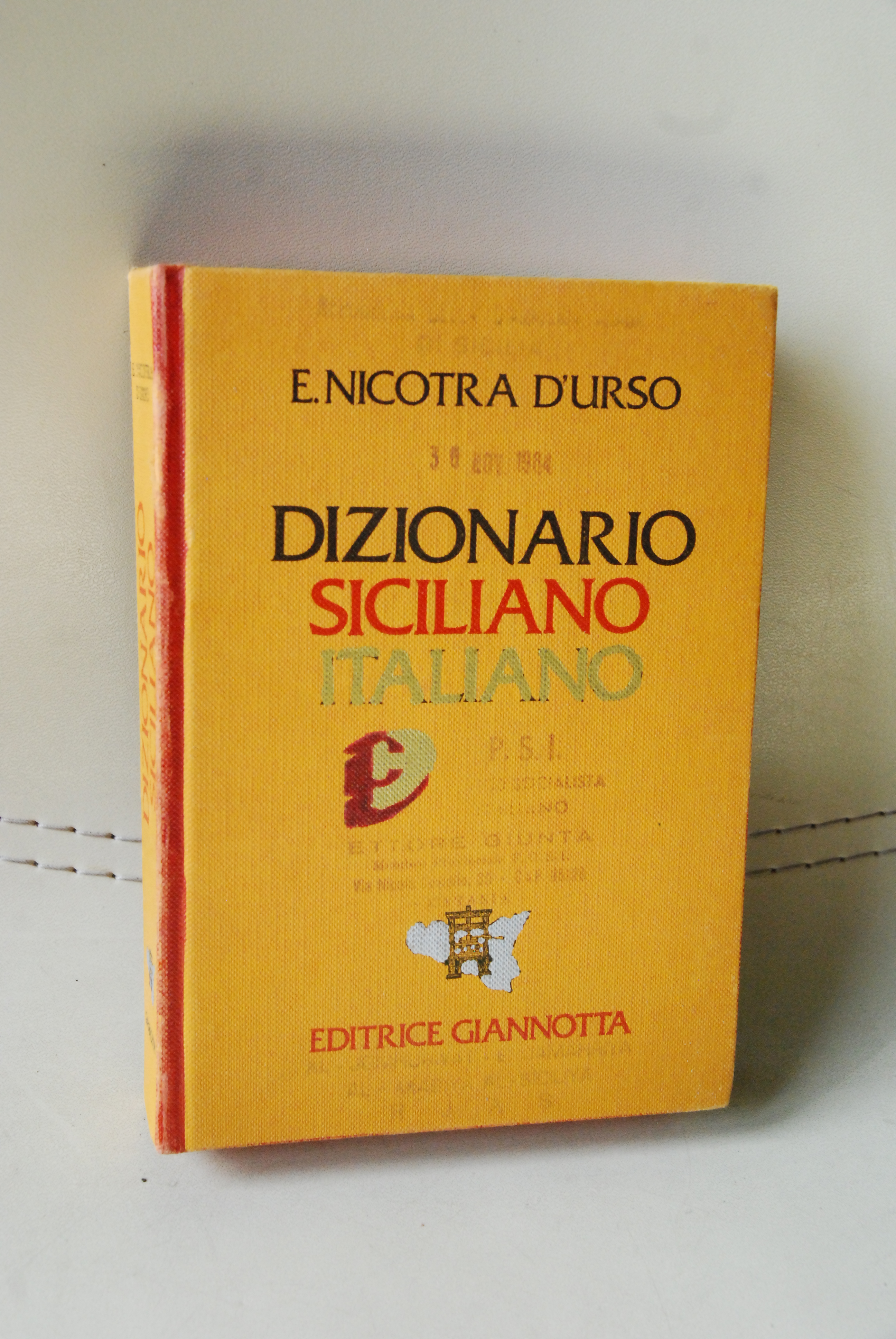 dizionario siciliano italiano (copertina come da foto)