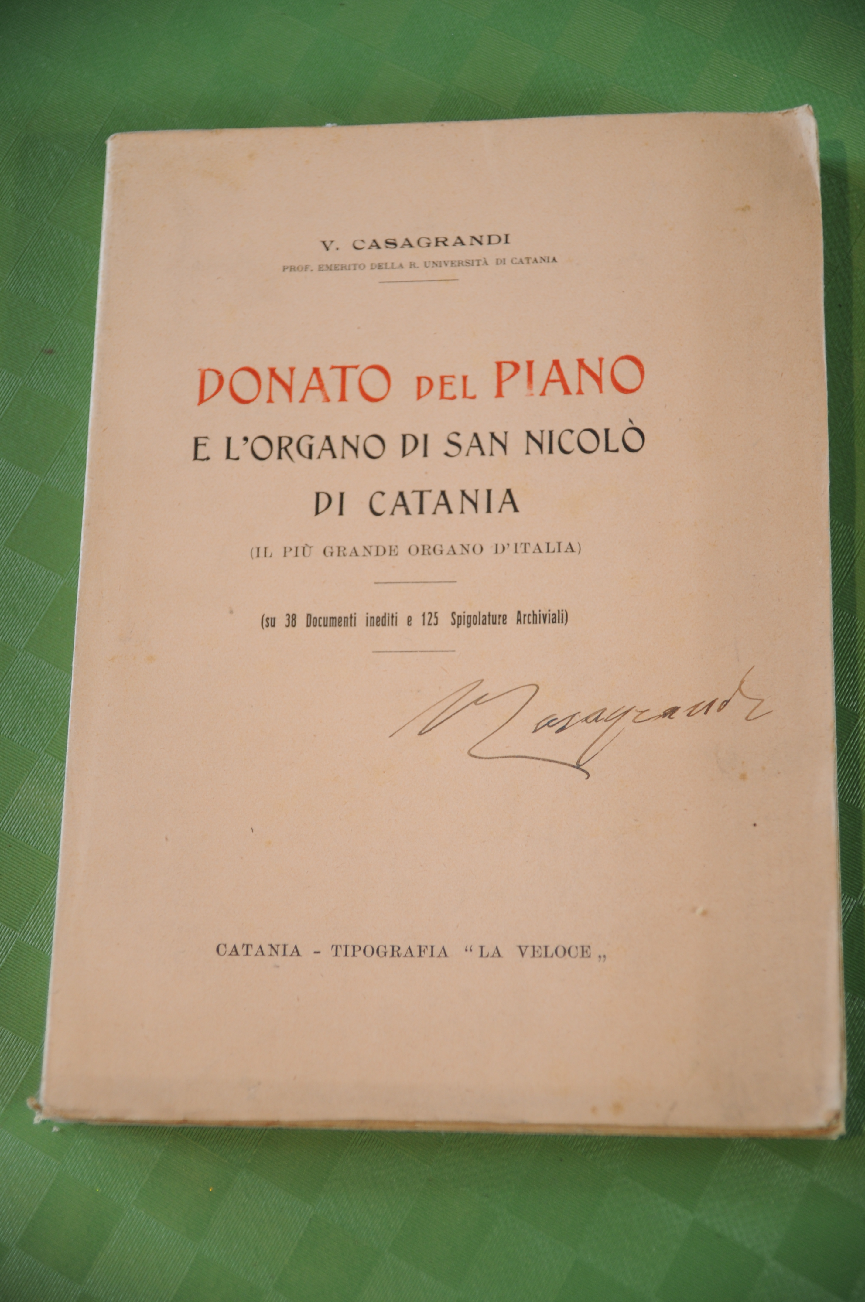 donato del piano e l'organo di san nicolò nicolo' di …