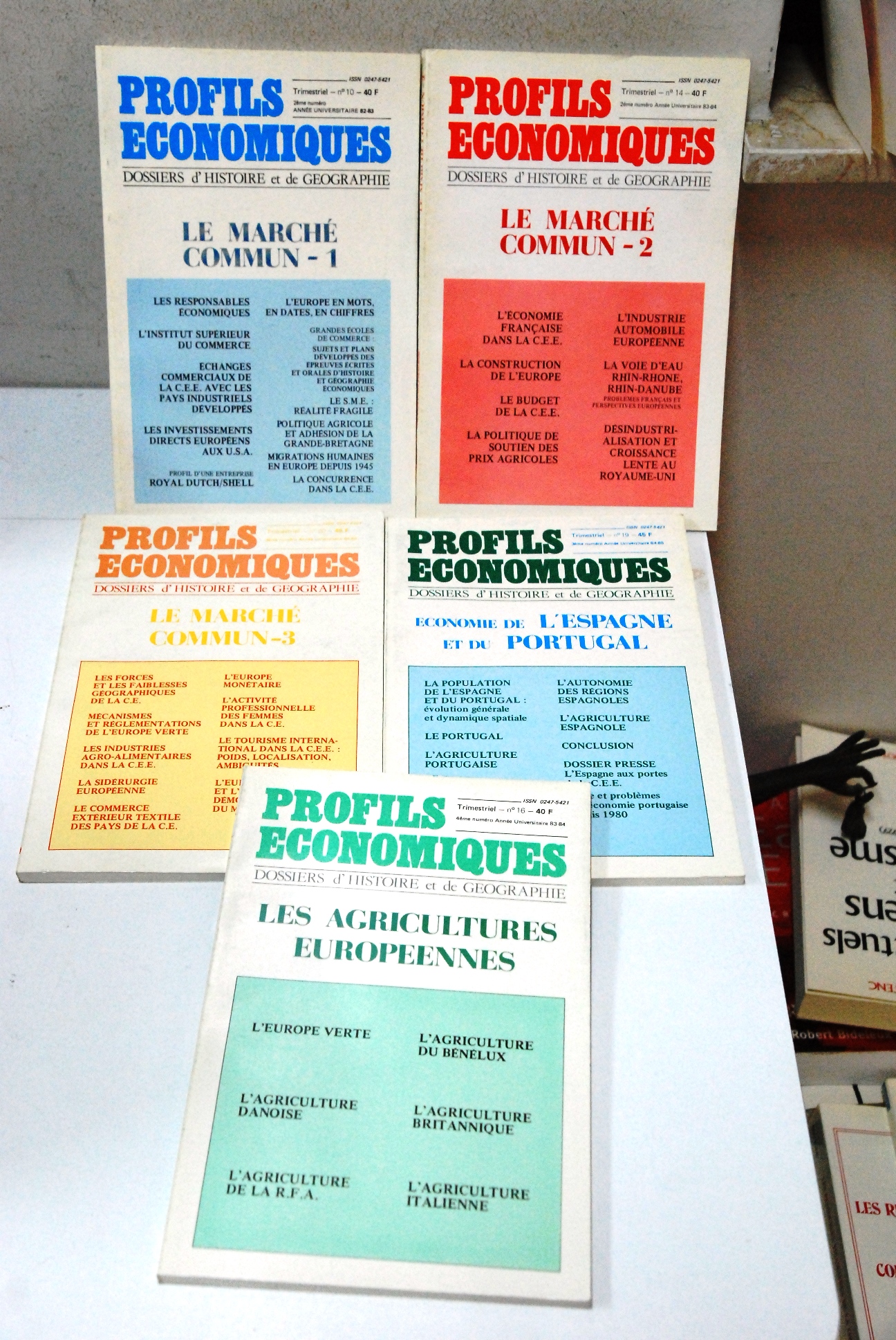 Dossiers D'histoire Et De Geographie numeri 10, 14, 16, 19, …