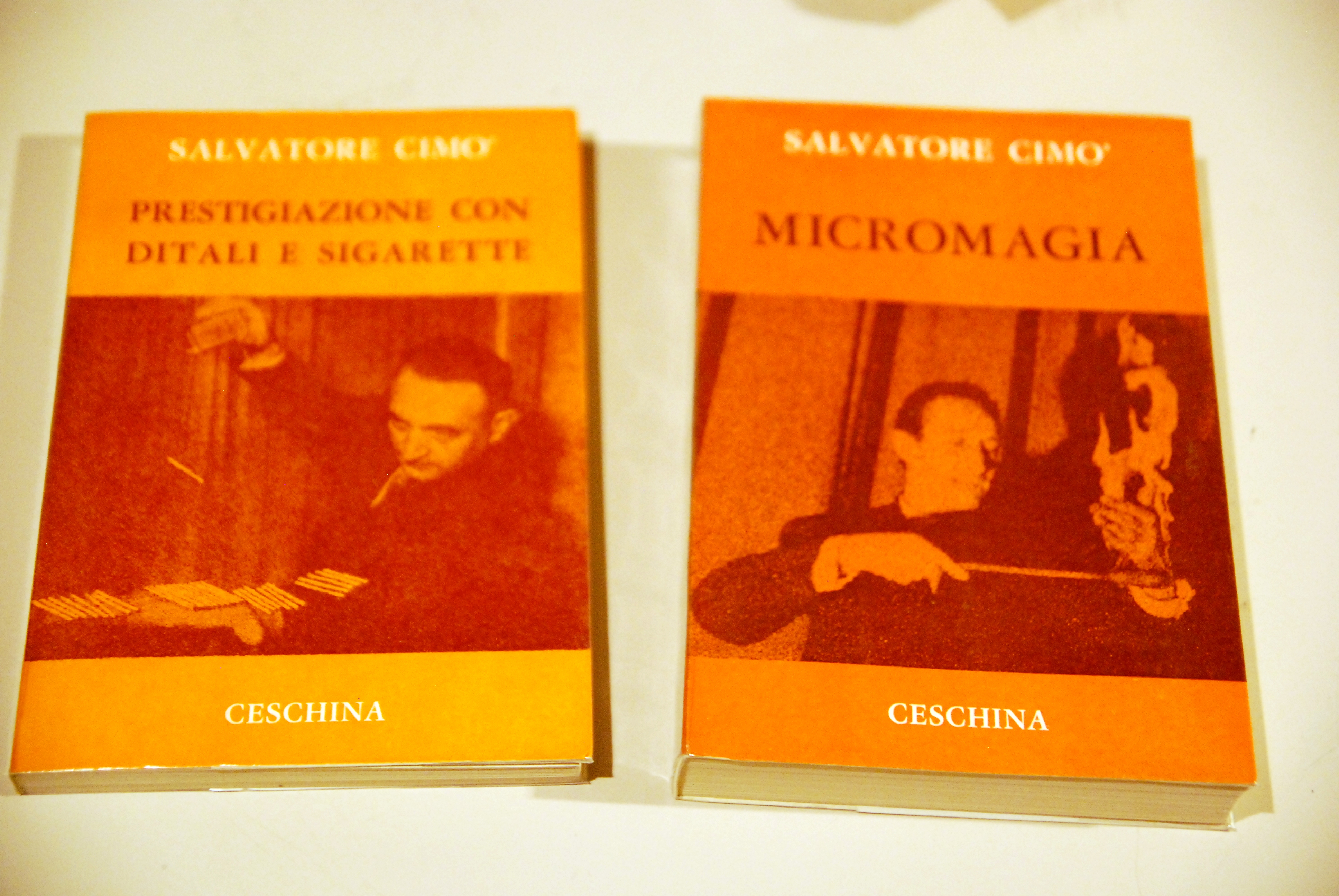 due voll. NUOVISSIMI PRESTIGIAZIONE CON DITALI E SIGARETTE e micromagia