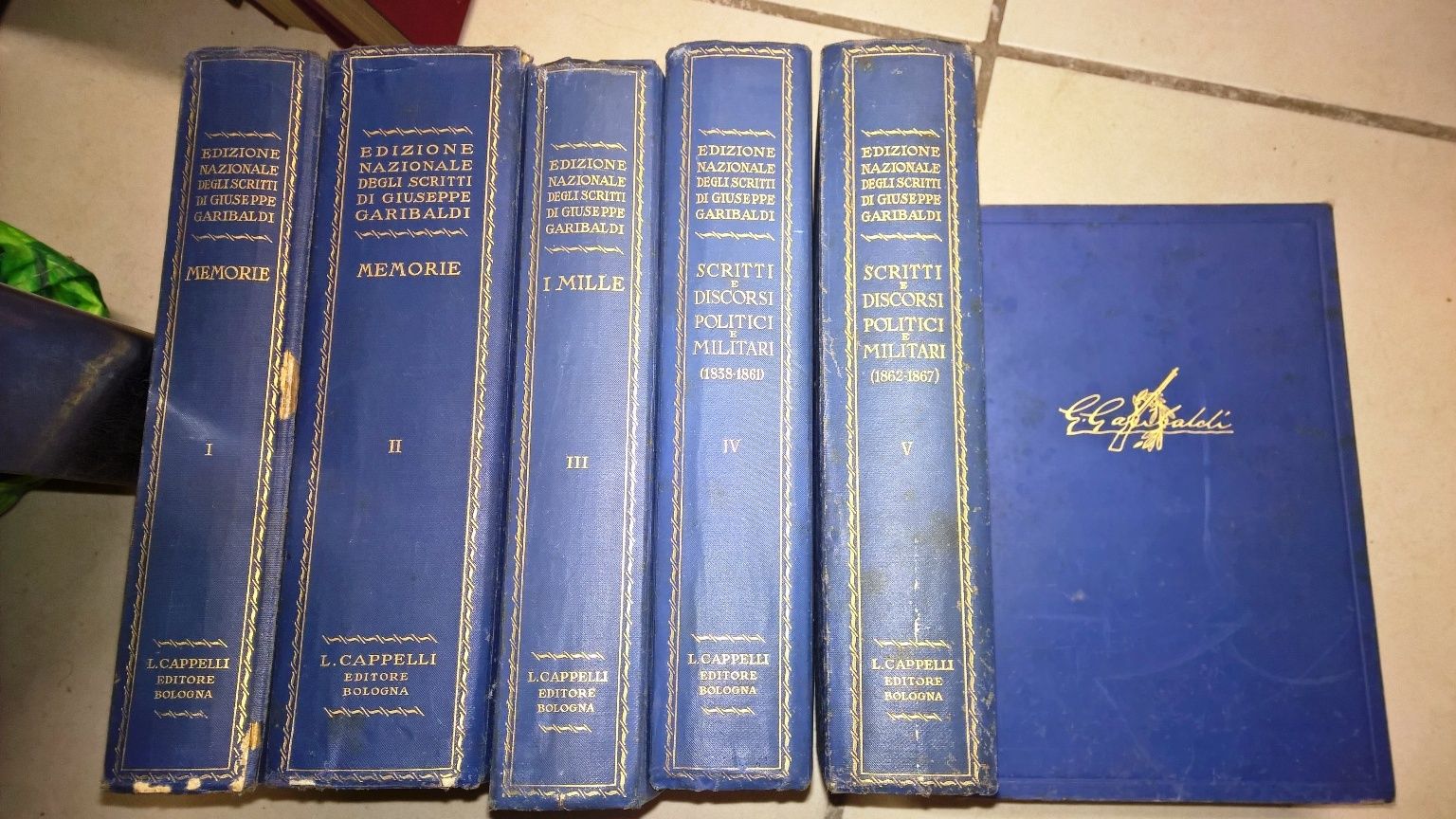 Edizione nazionale degli scritti di giuseppe garibaldi -- 6 vol. …