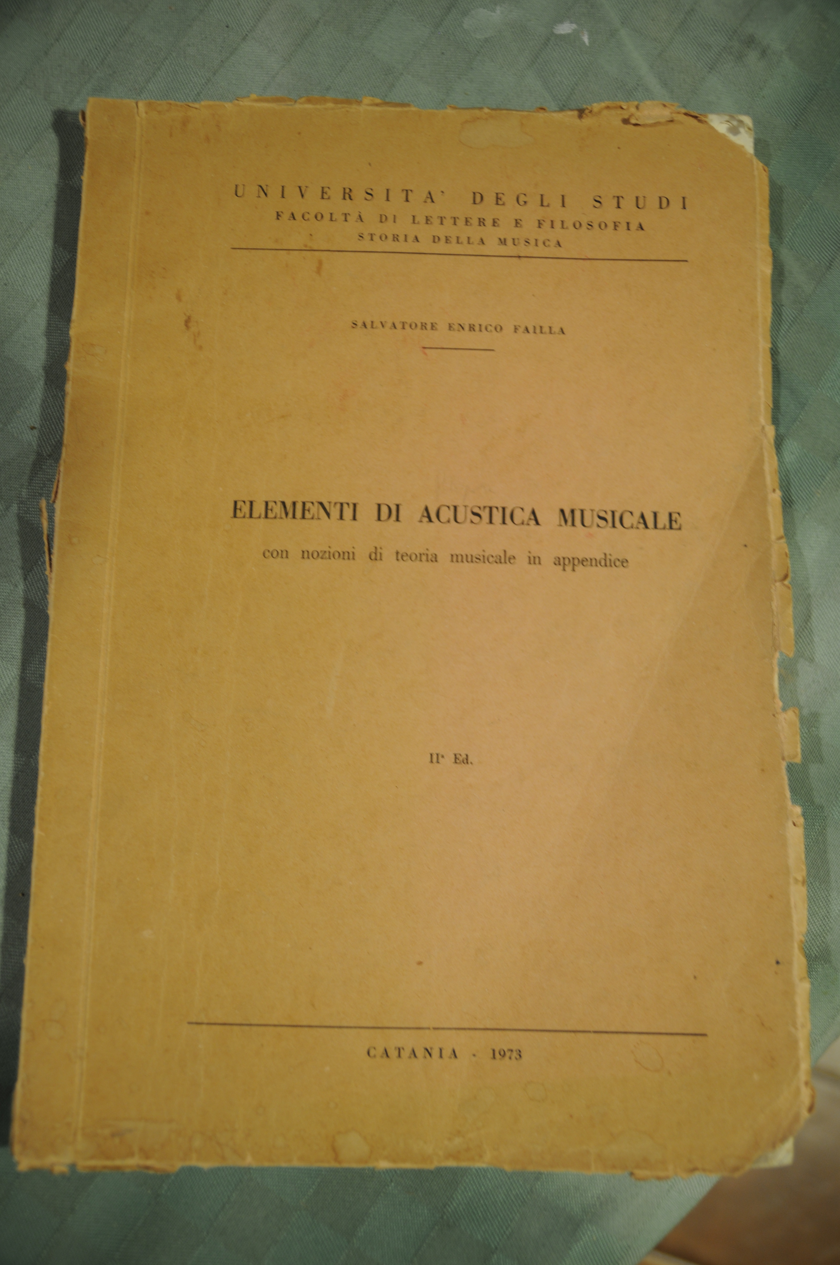 elementi di acustica musicale con nozioni di teoria musicale