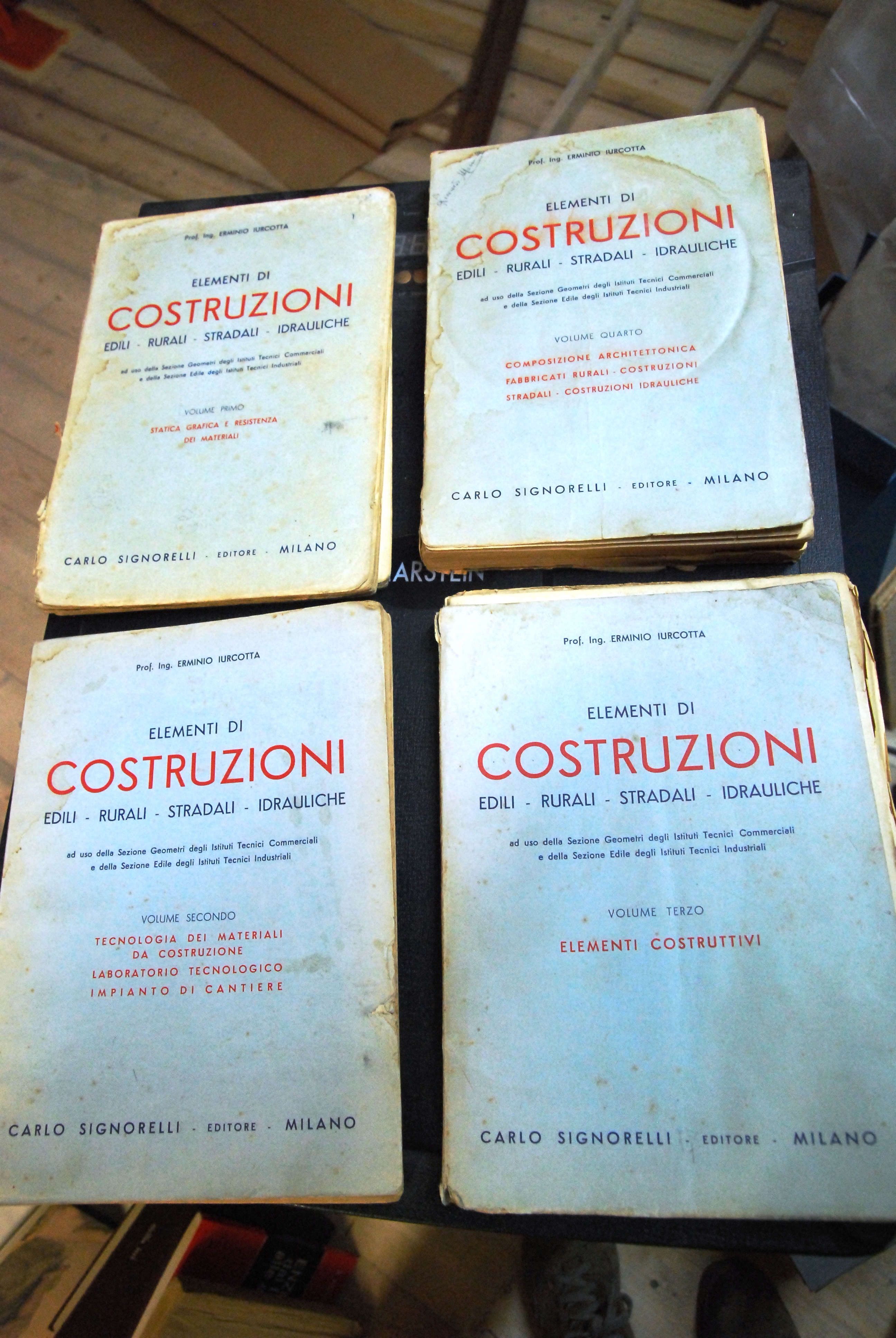 elementi di costruzioni 4 vol. opera cpl. discrete le condizioni …