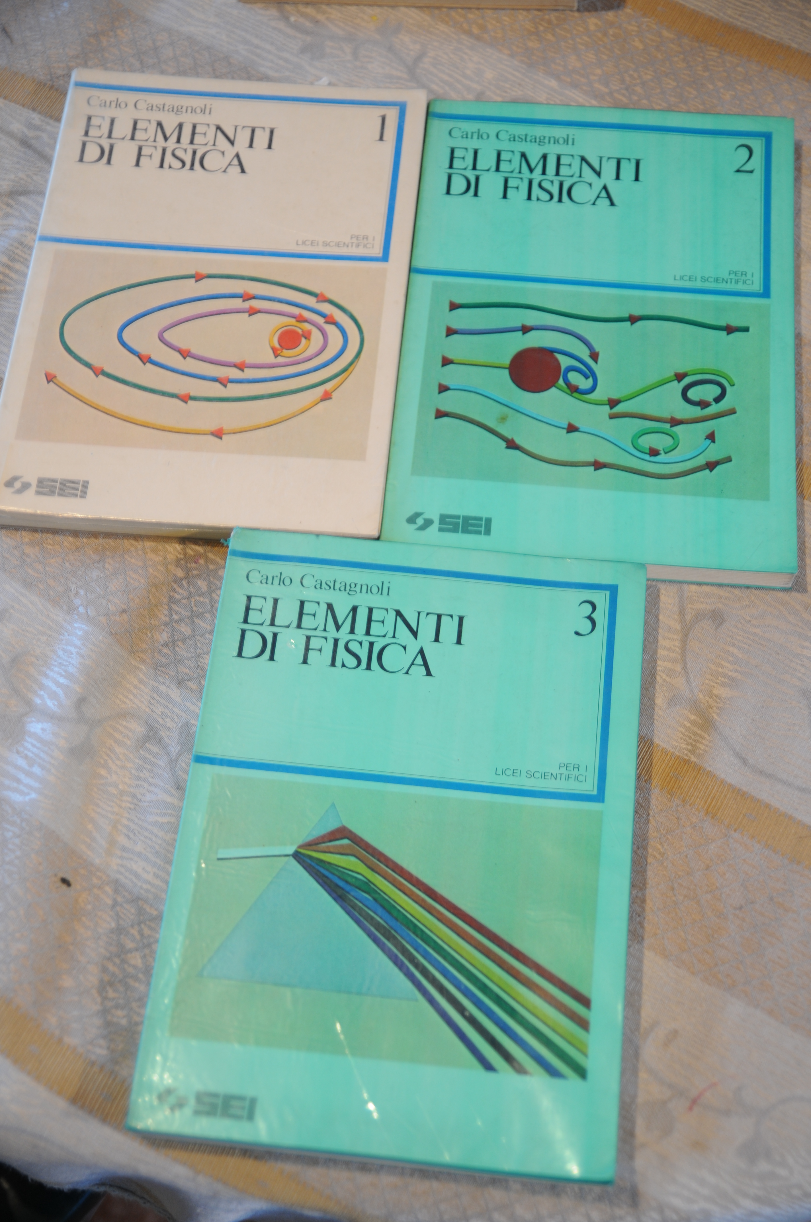 elementi di fisica 3 voll. opera cpl. (sottolineature a matita)