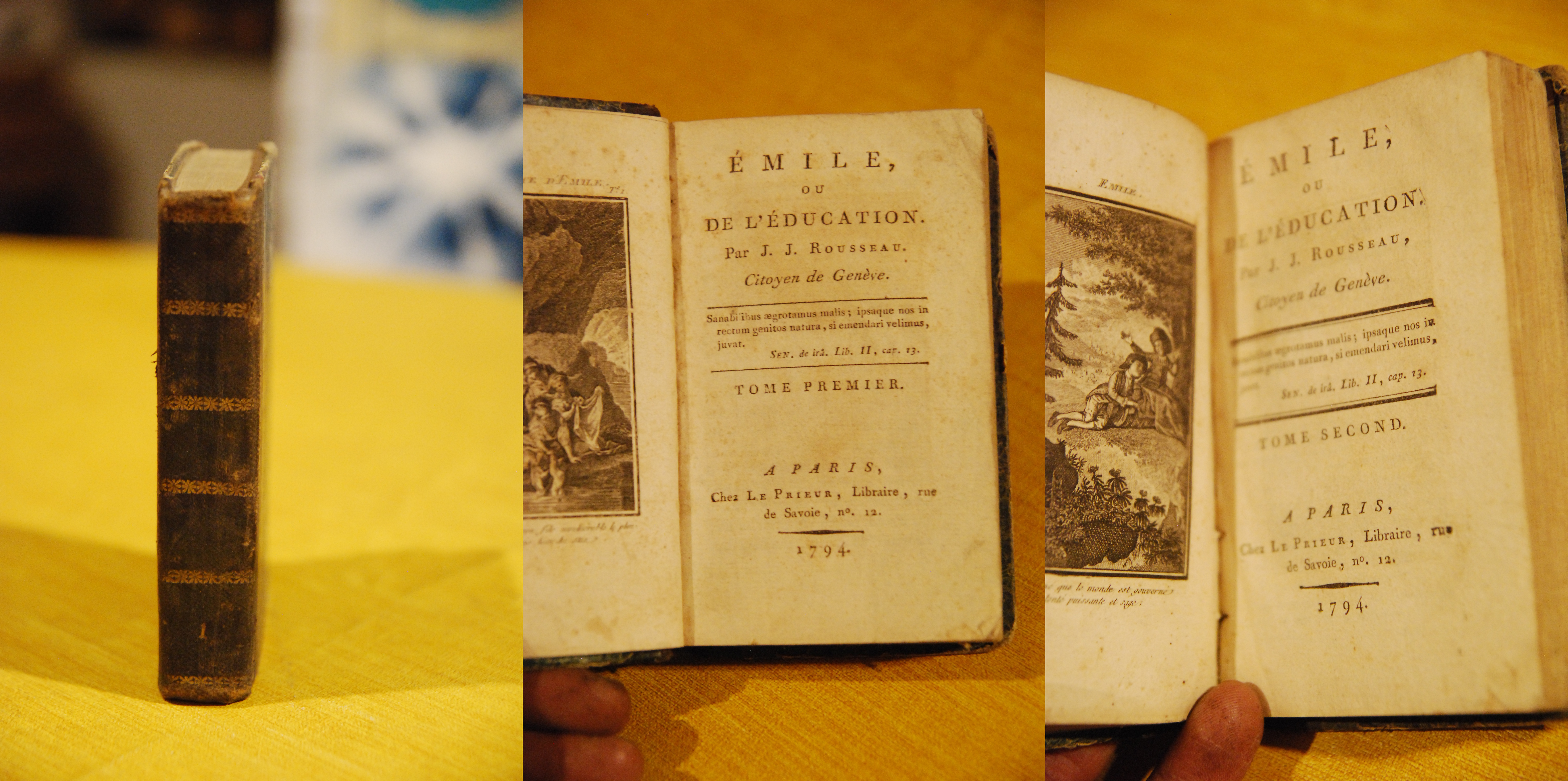 emile ou de l'education tome premier e second