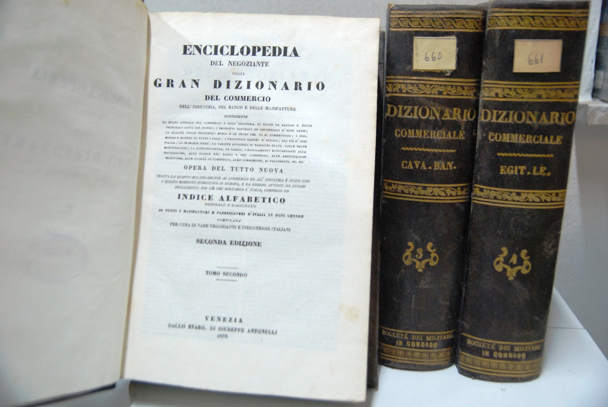 enciclopedia del negoziante ossia gran dizionario del commercio comercio 3 …