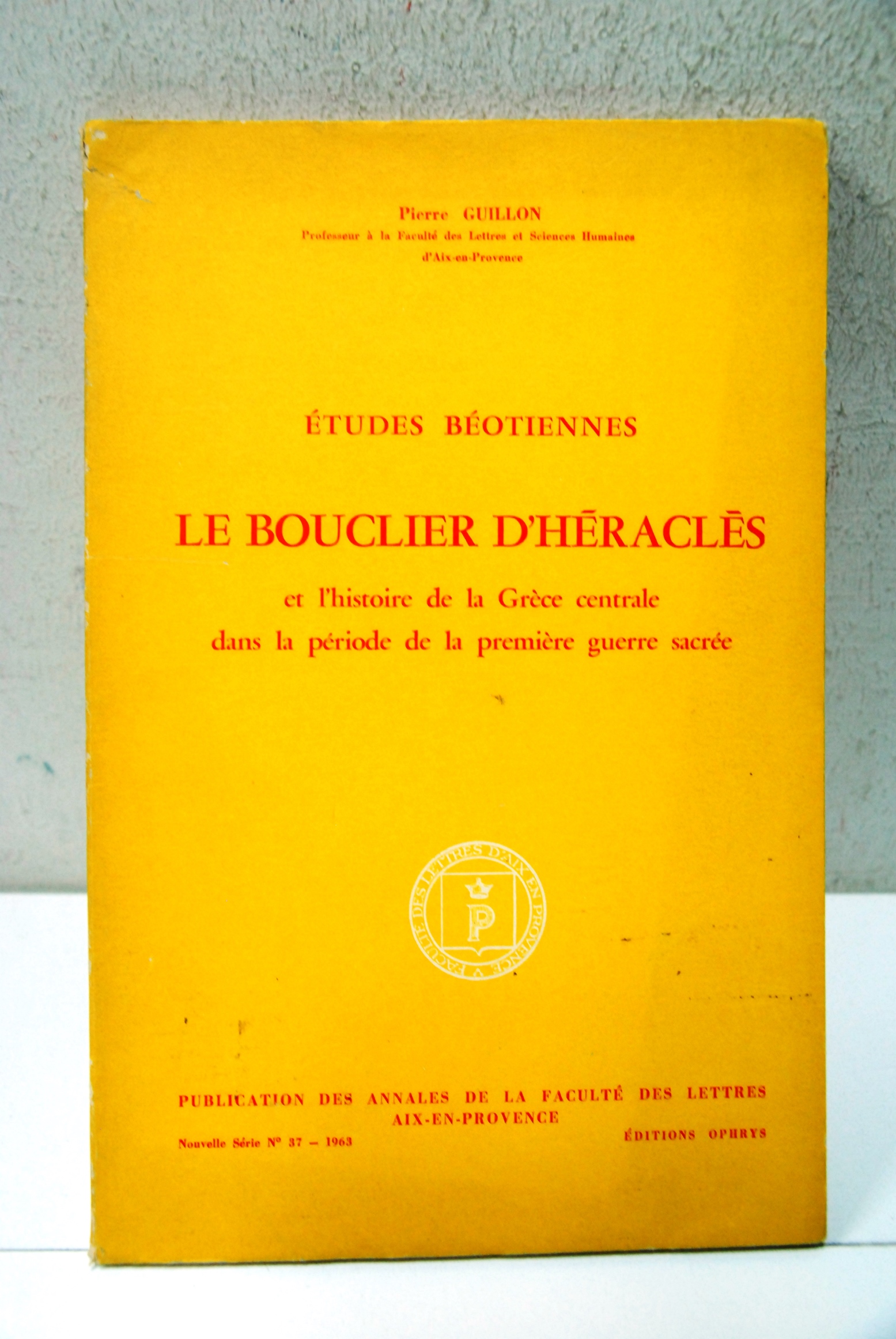 Etudes beotiennes le bouclier d'heracles