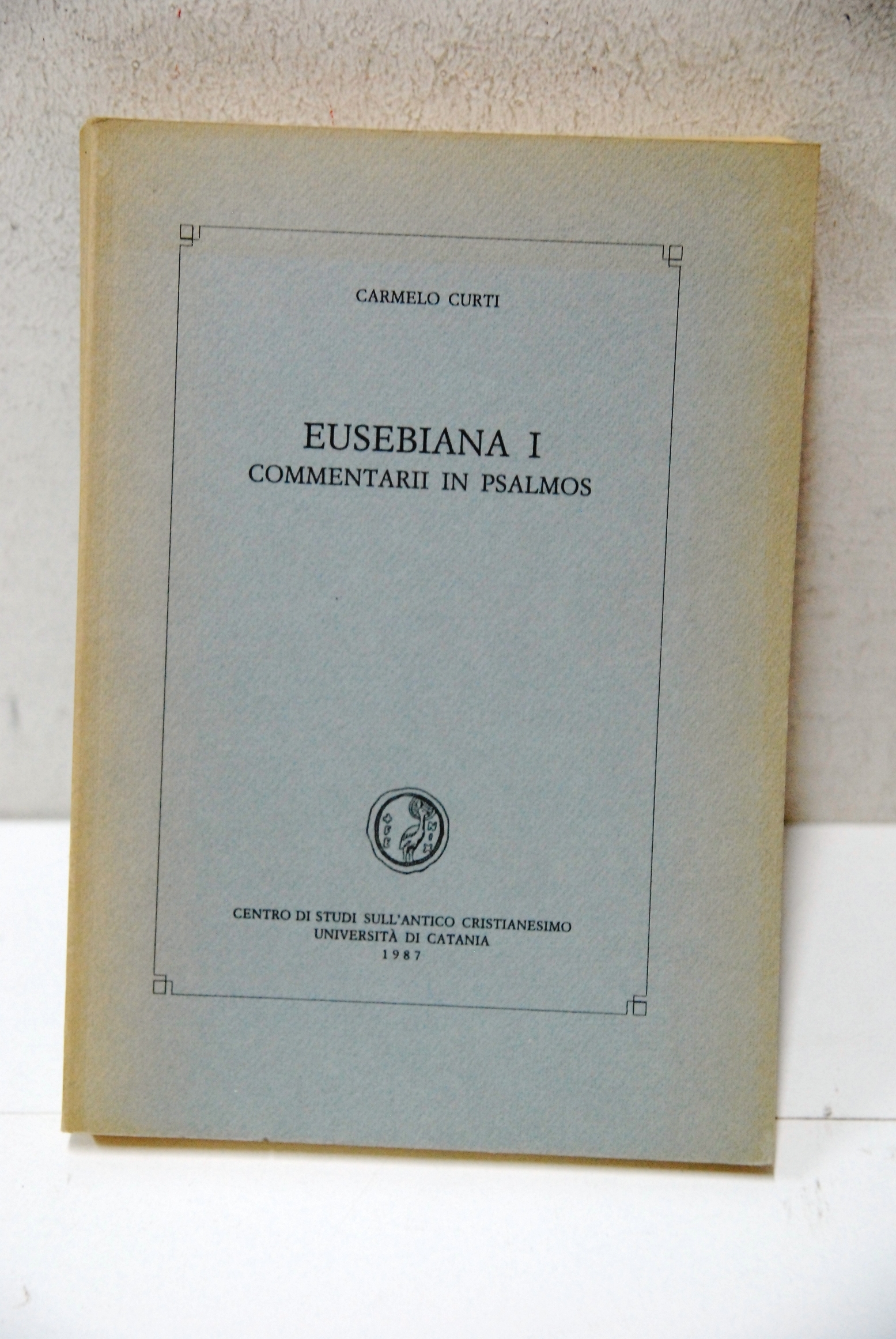 eusebiana i commentarii in psalmos