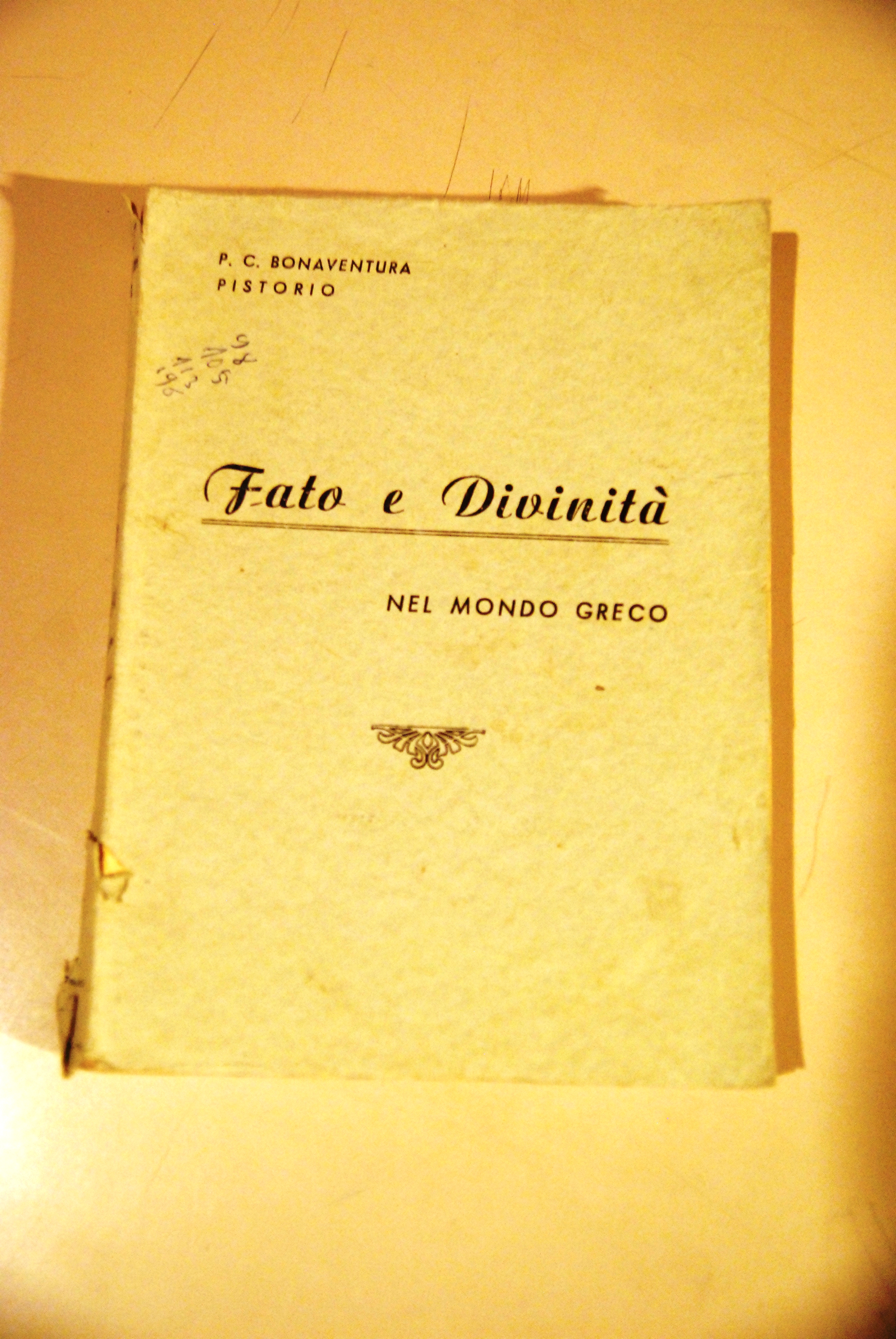 fato e divinità nel mondo greco