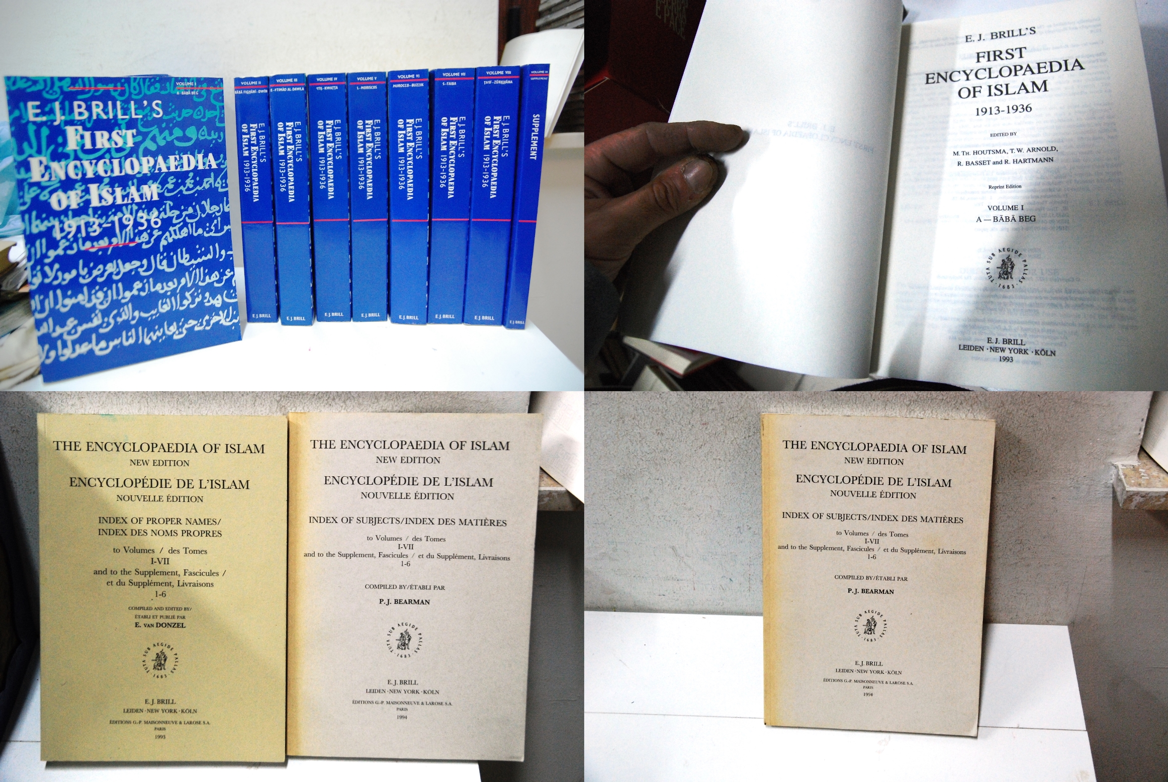 first encyclopaedia of islam opera cpl. 9 voll. + 2 …