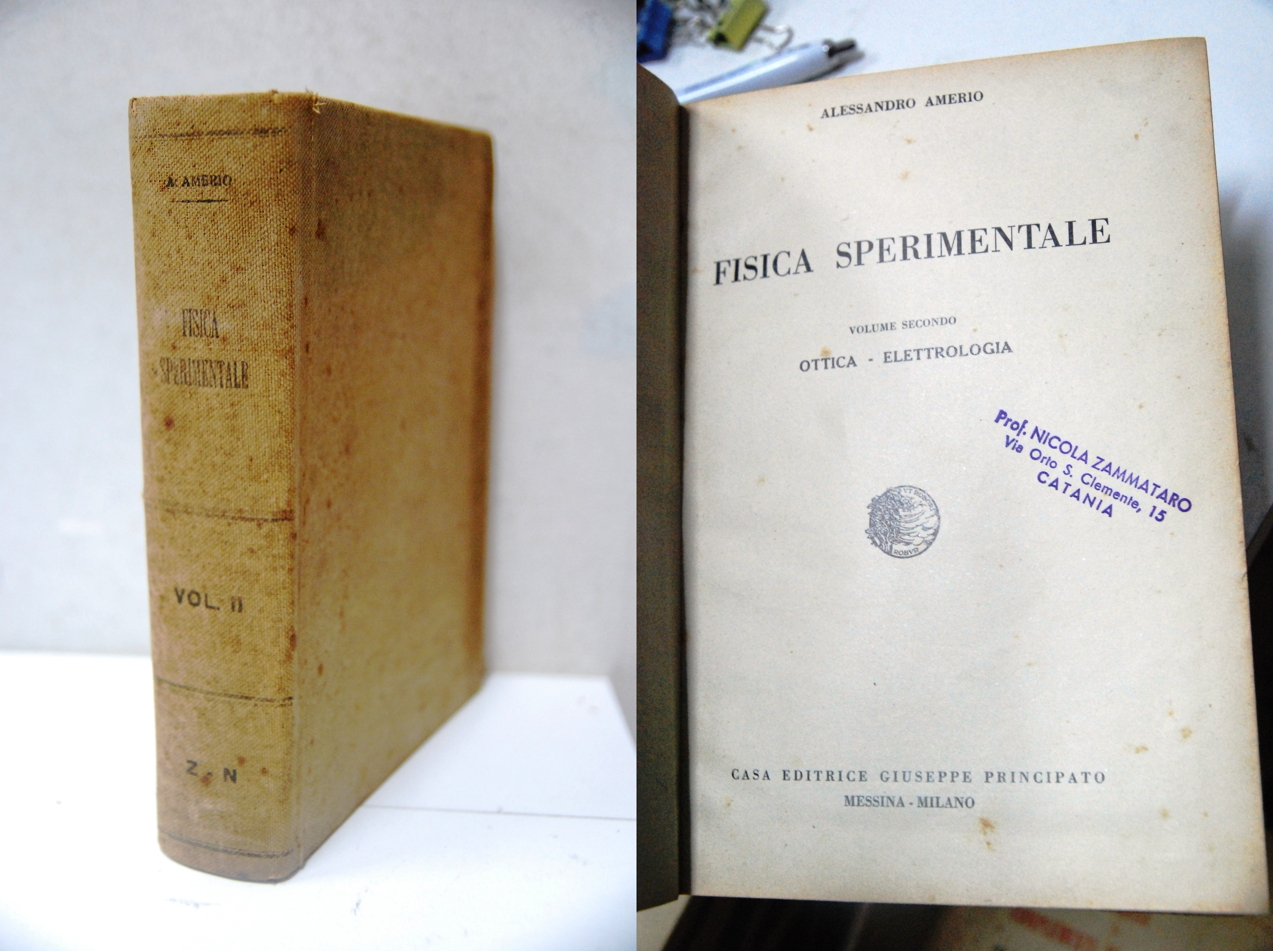 fisica sperimentale vol. secondo ottica elettrologia