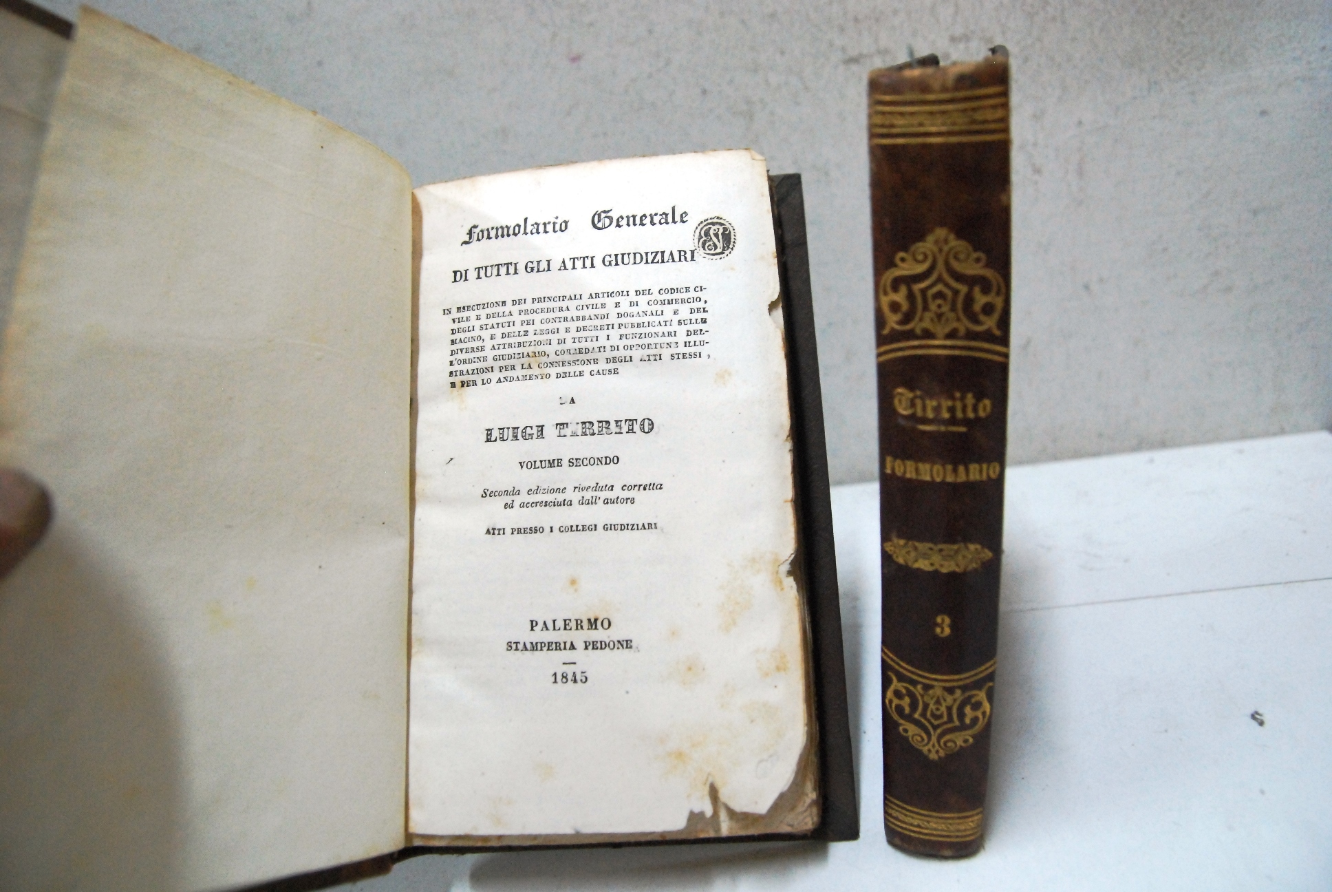Formolario generale di tutti gli atti giudiziari vol. secondo