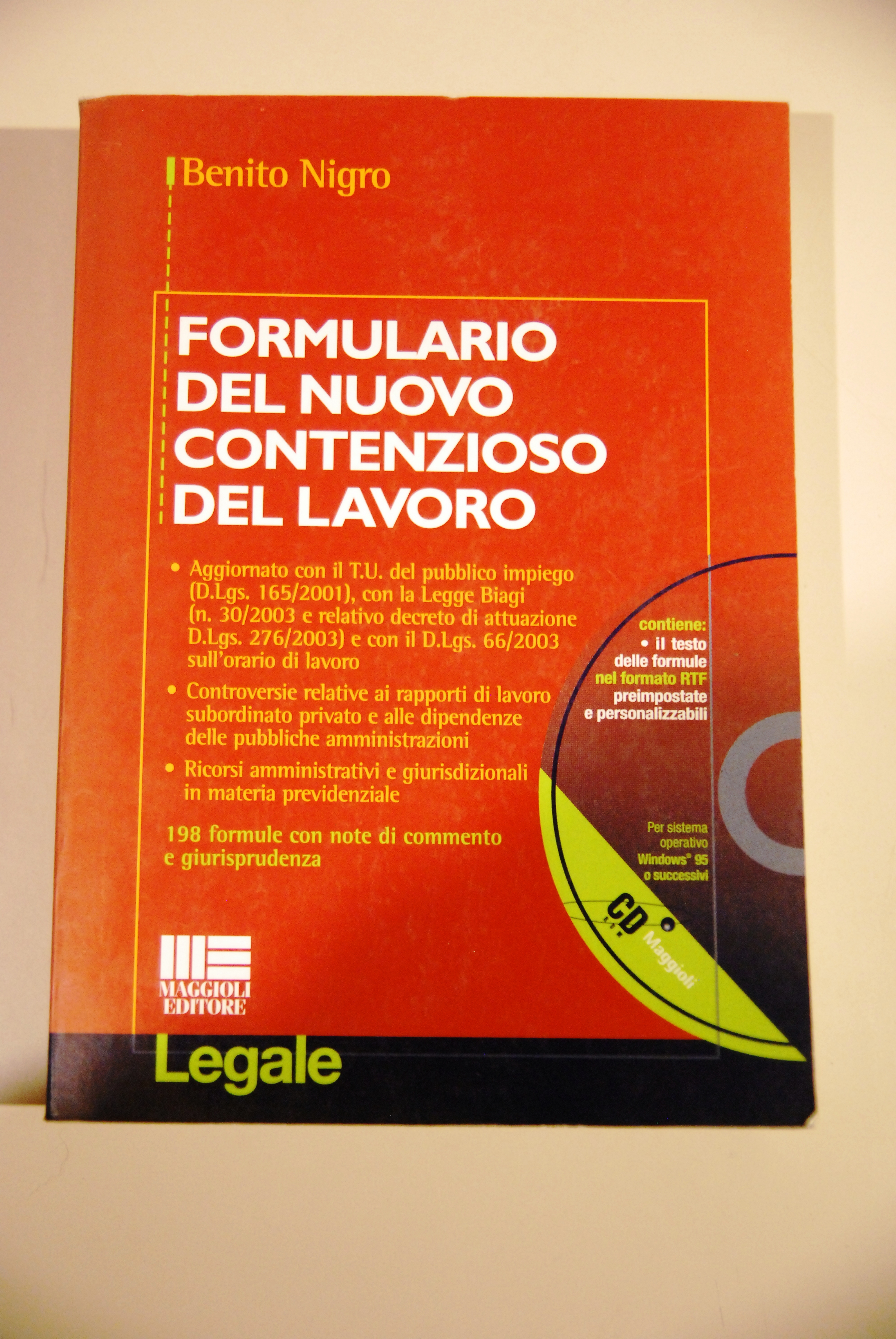 formulario del nuovo contenzioso del lavoro