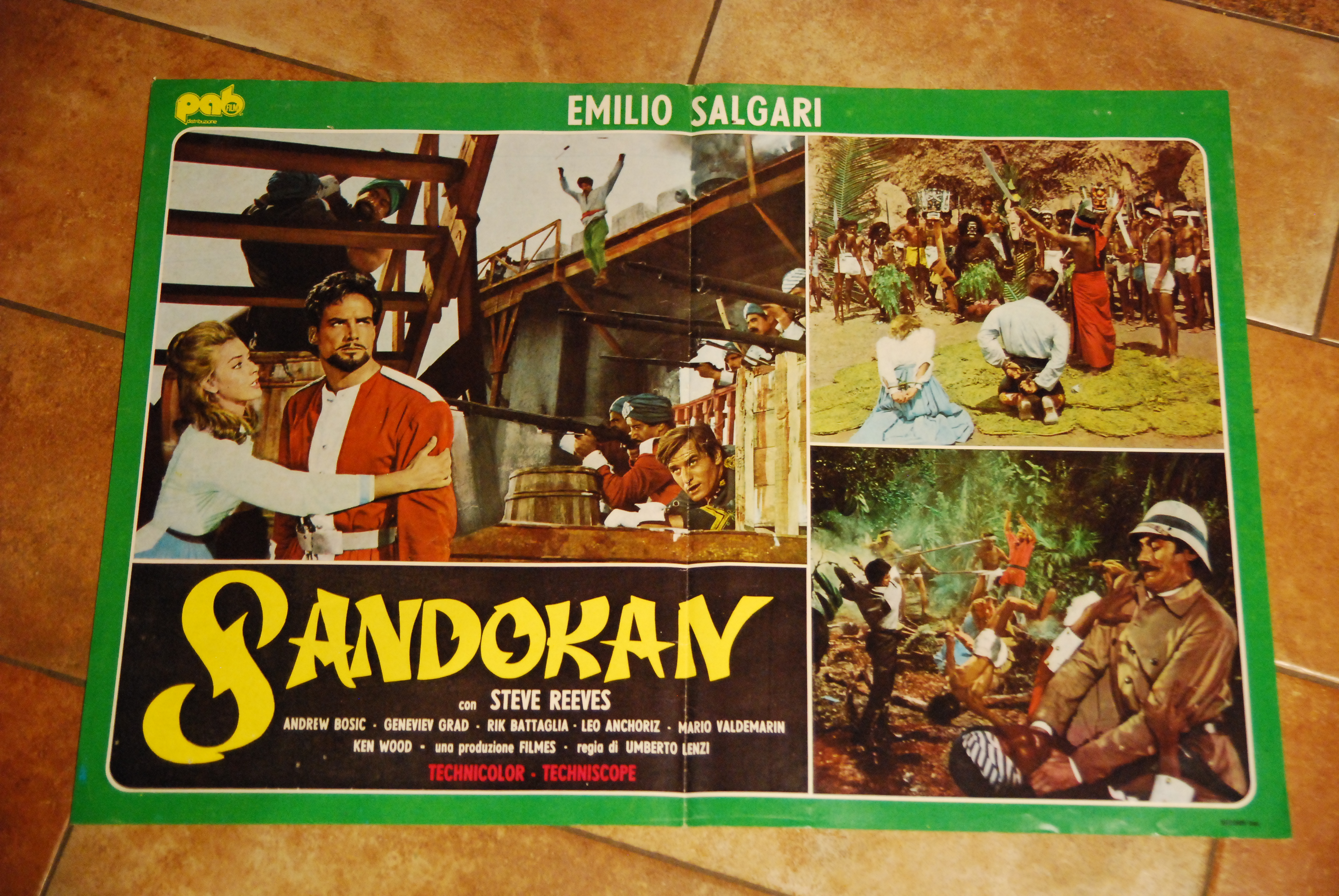 foto busta steve reeves sandokan emilio salgari