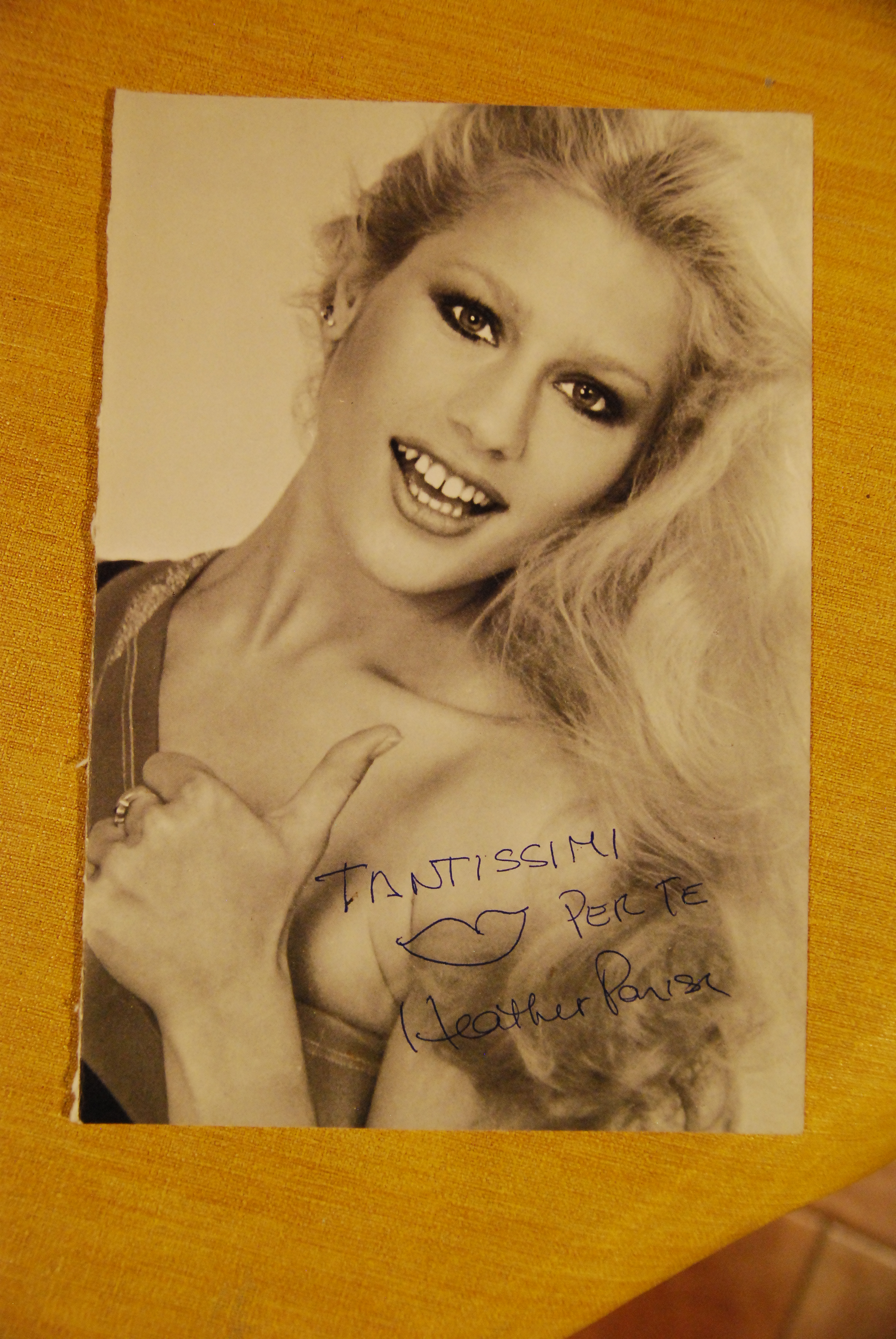 fotografia con autografo