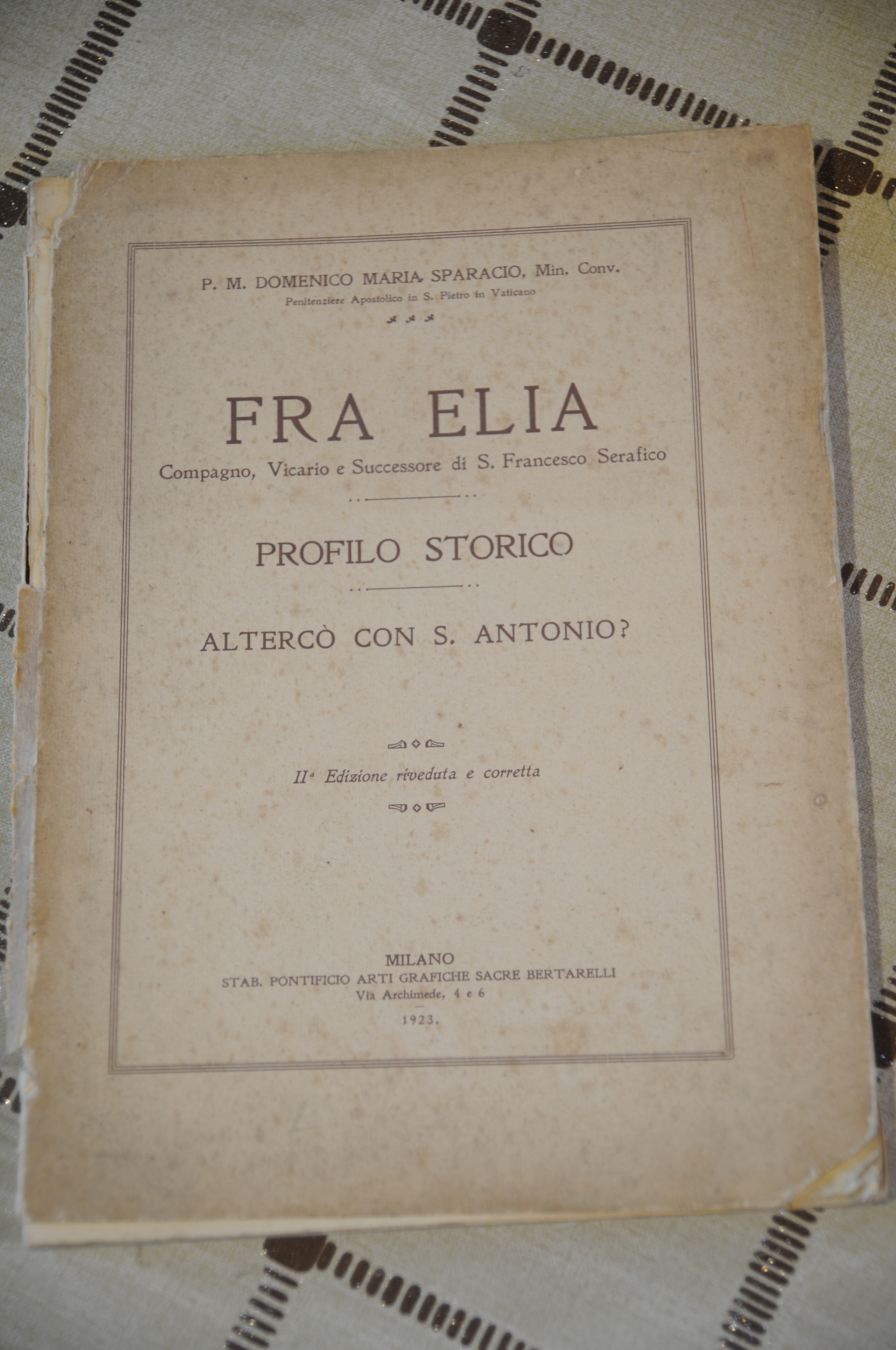 fra elia profilo storico alterco con antonio NUOVO