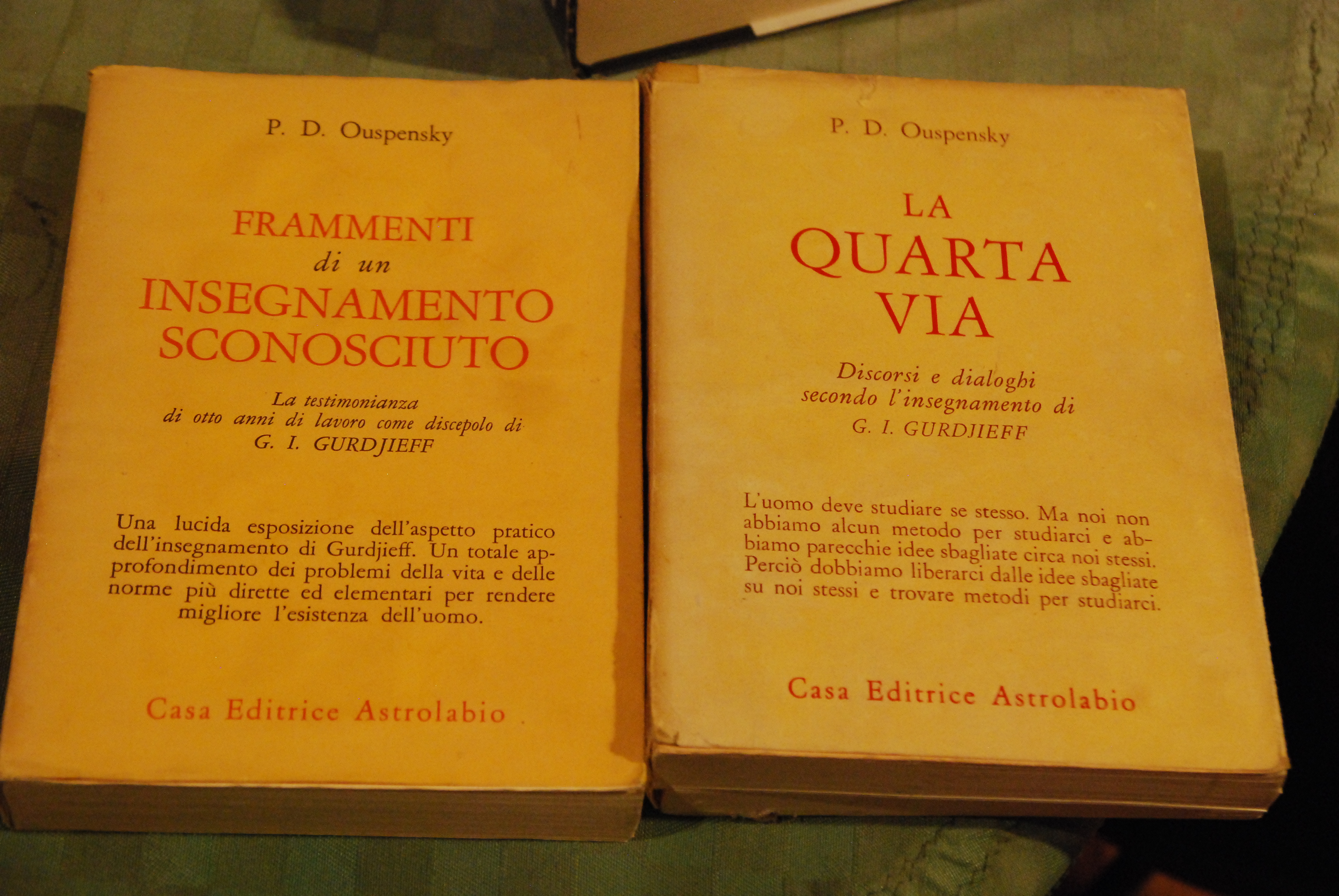 frammenti di un insegnamento sconosciuto e la quarta via